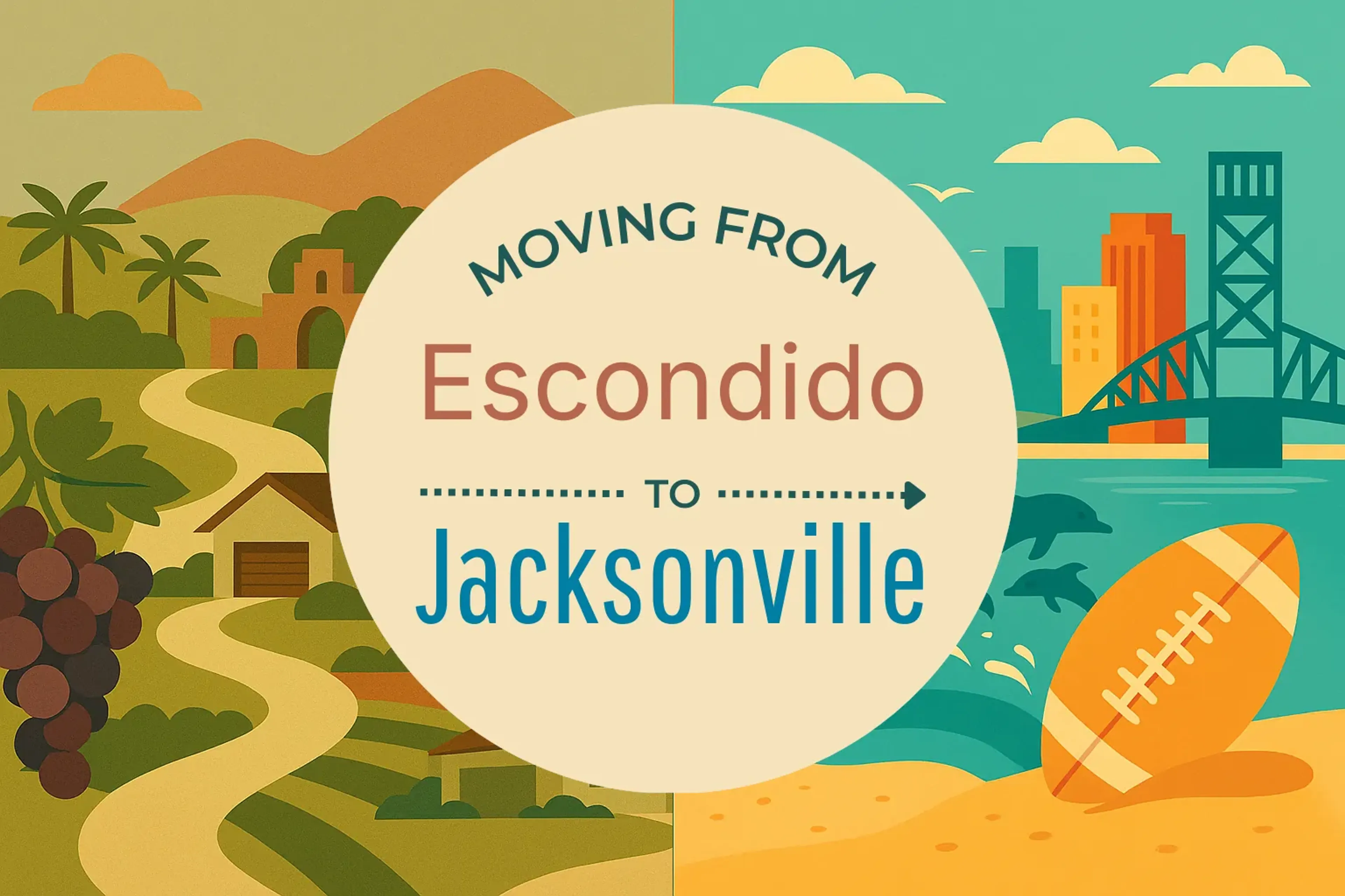 Side-by-side comparison of Escondido to Jacksonville moving companies
