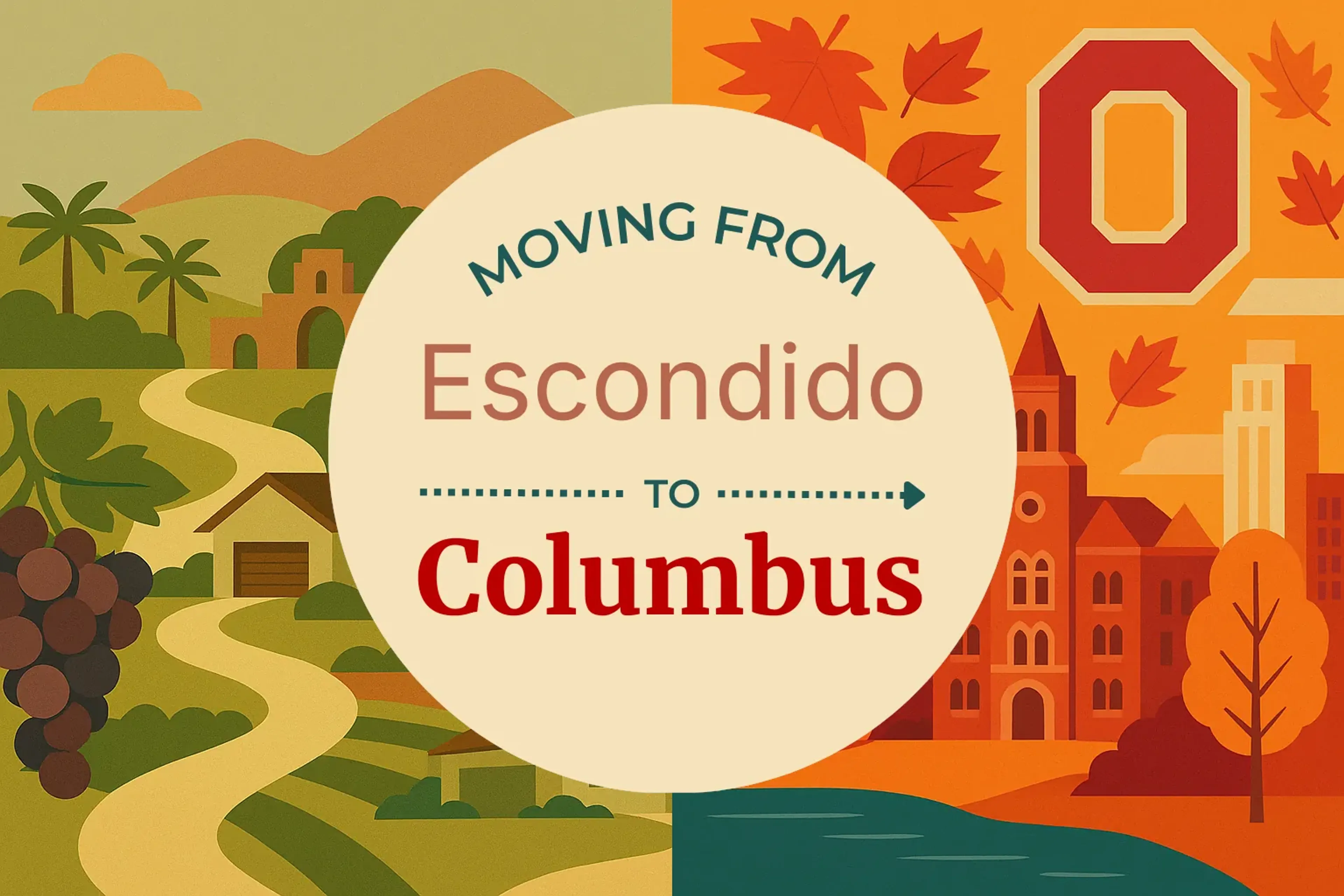 Side-by-side comparison of Escondido to Columbus moving companies