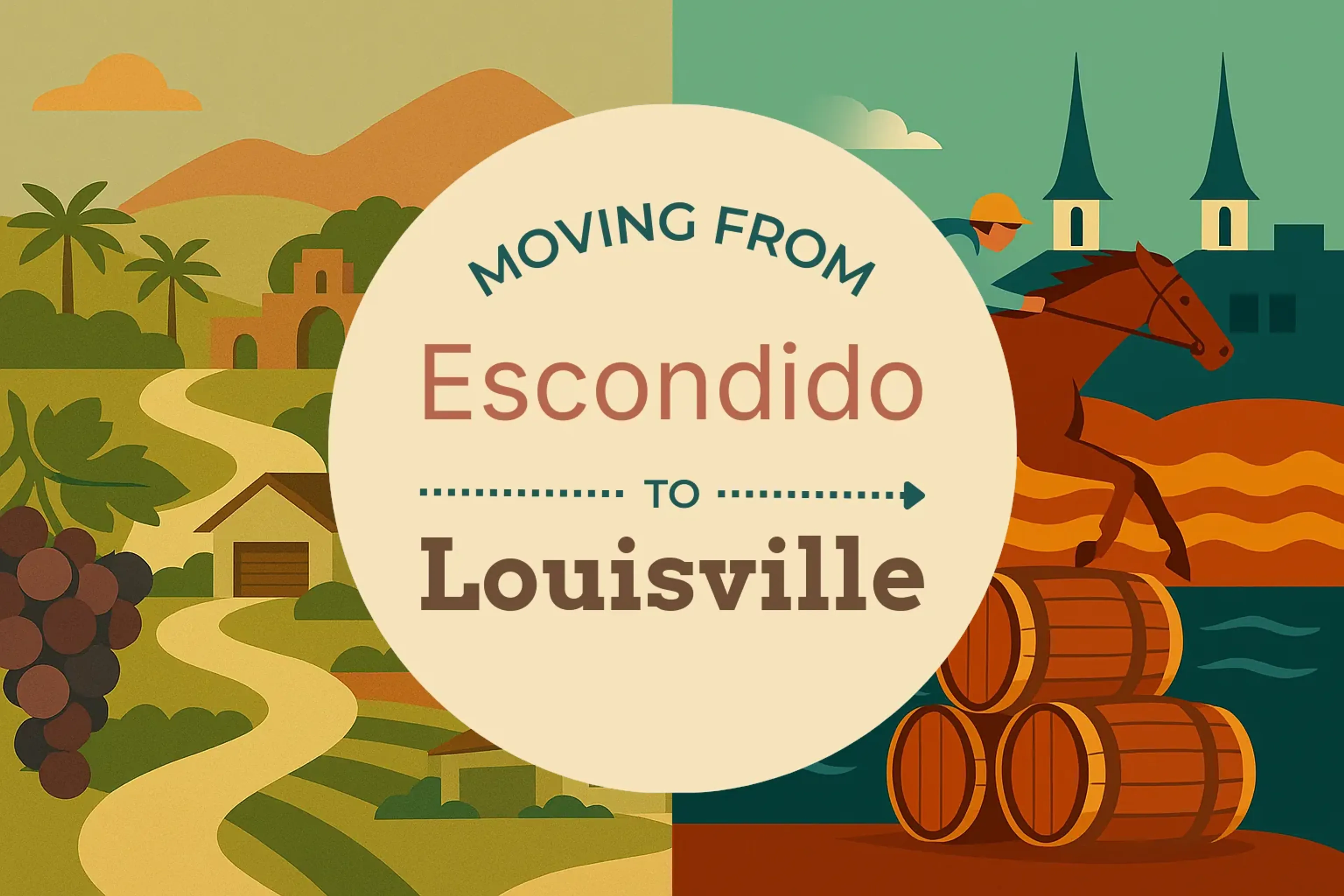 Side-by-side comparison of Escondido to Louisville moving companies