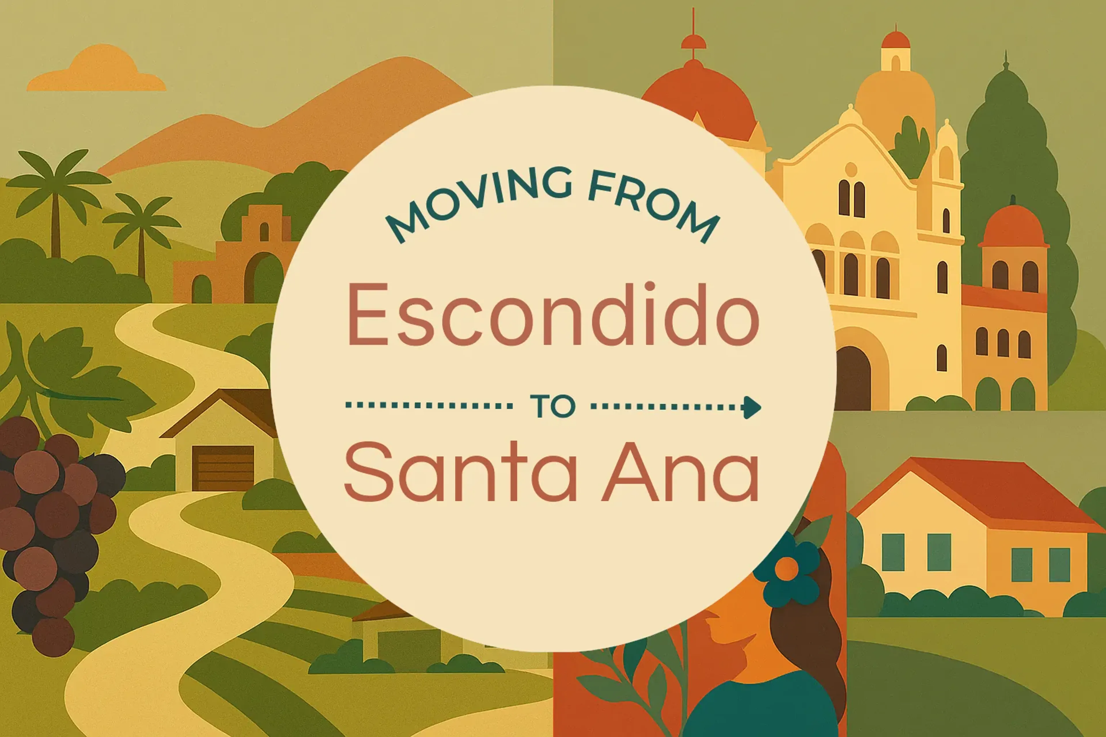 Side-by-side comparison of Escondido to Santa Ana moving companies