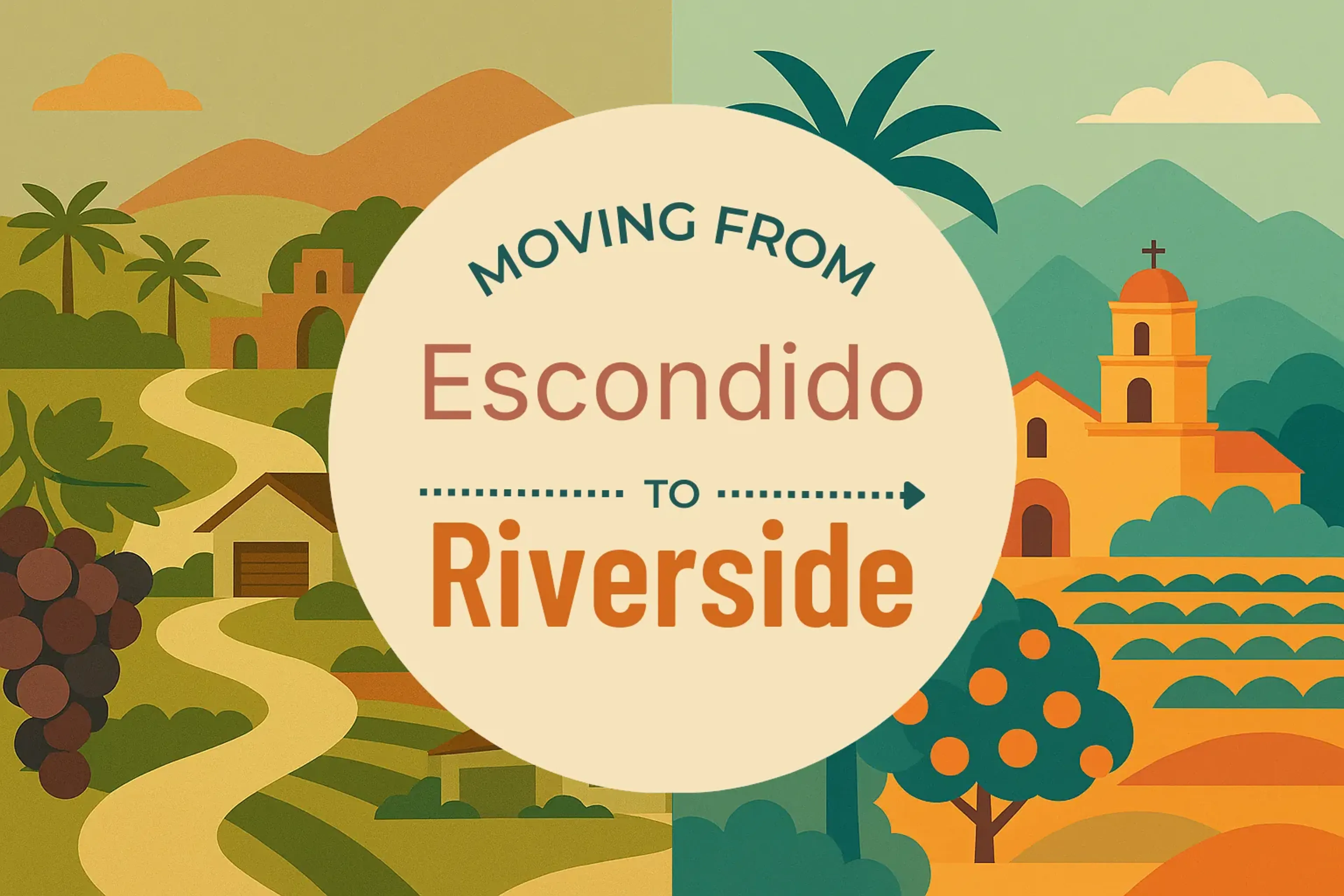 Side-by-side comparison of Escondido to Riverside moving companies