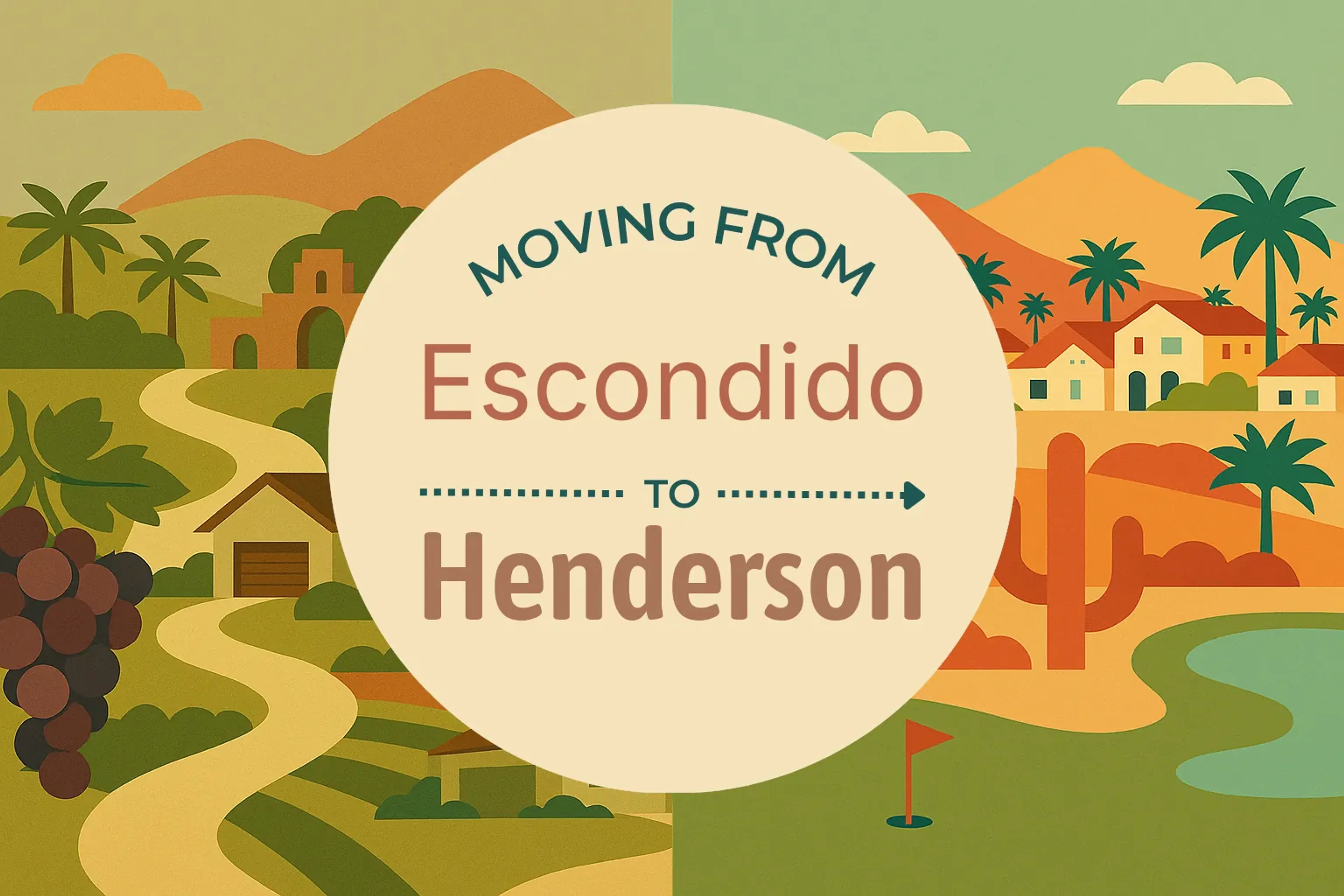 Side-by-side comparison of Escondido to Henderson moving companies