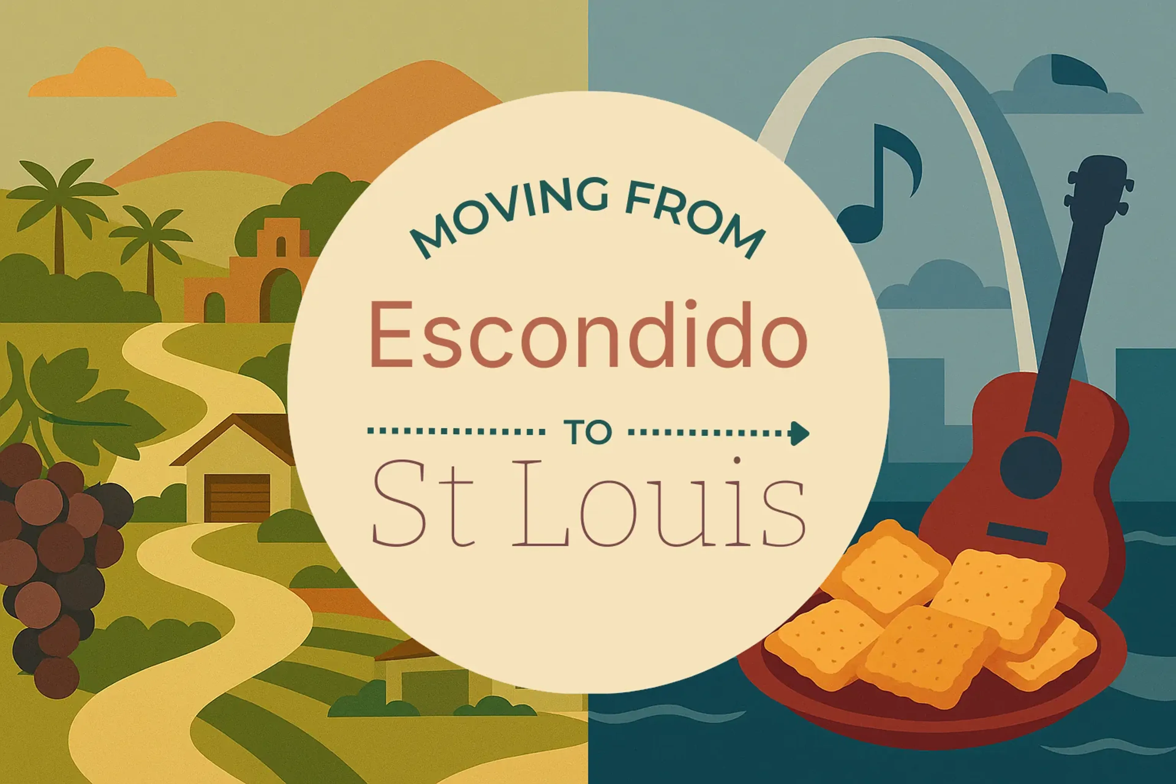 Side-by-side comparison of Escondido to St. Louis moving companies