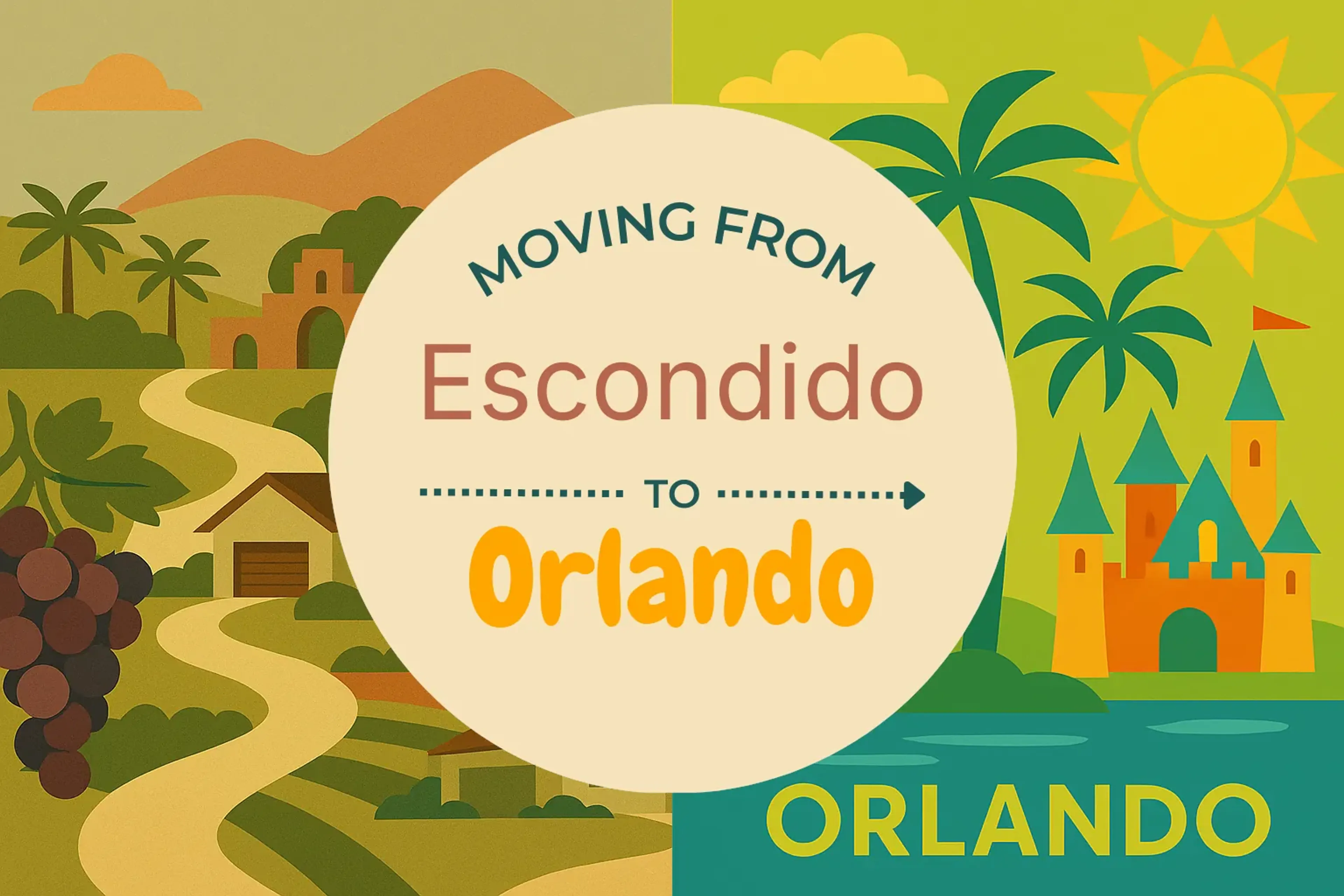 Side-by-side comparison of Escondido to Orlando moving companies