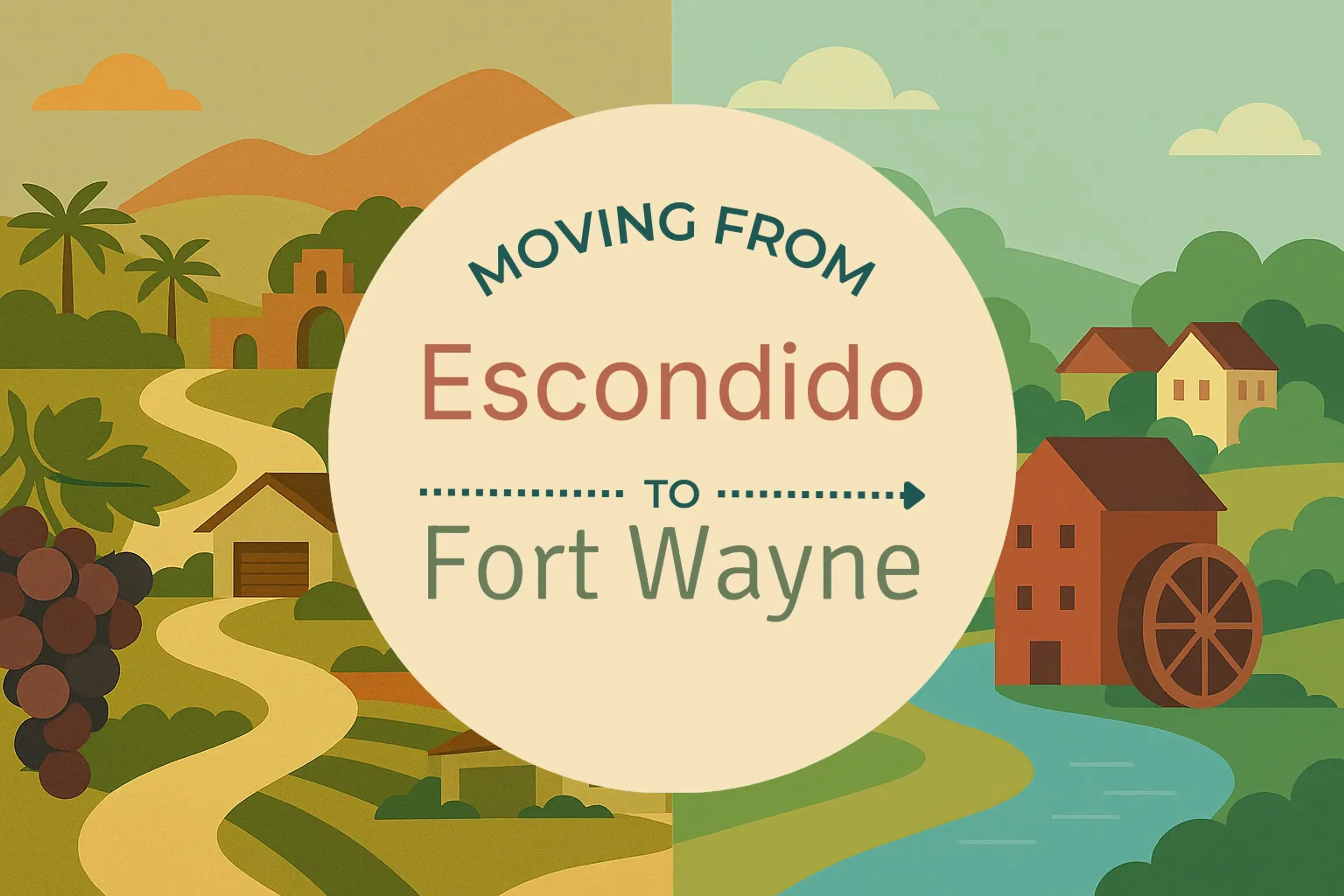 Side-by-side comparison of Escondido to Fort Wayne moving companies