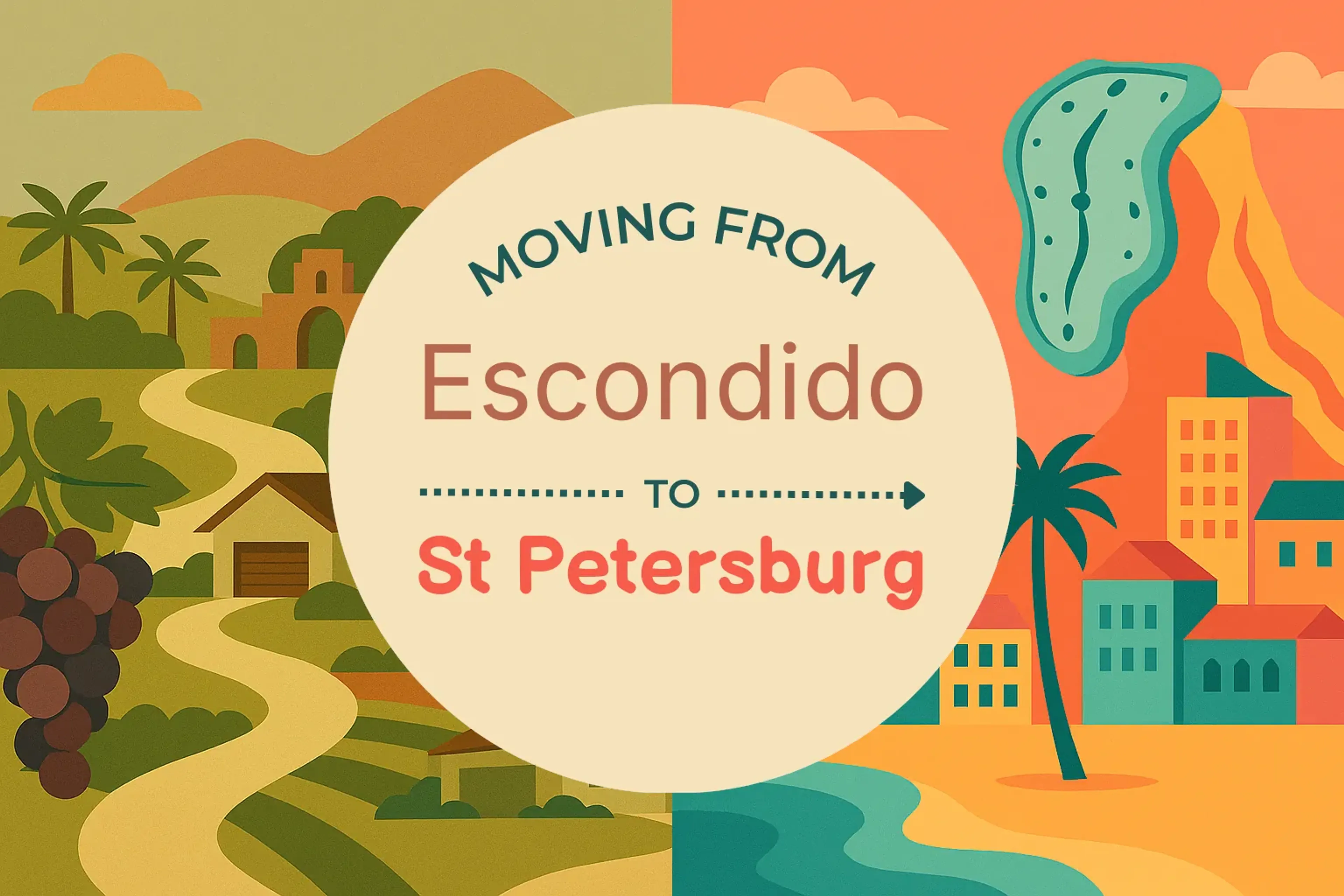 Side-by-side comparison of Escondido to St. Petersburg moving companies