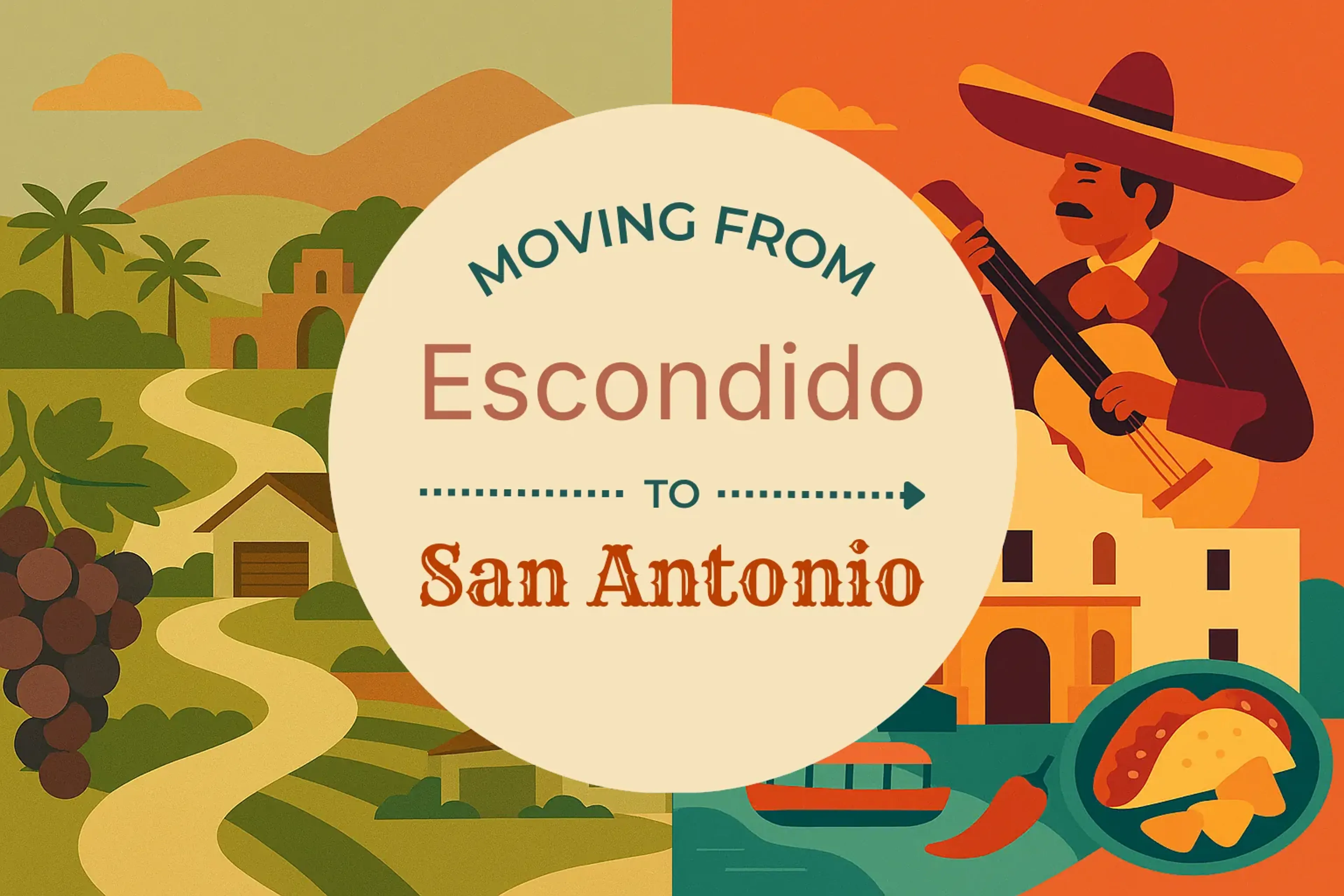 Side-by-side comparison of Escondido to San Antonio moving companies
