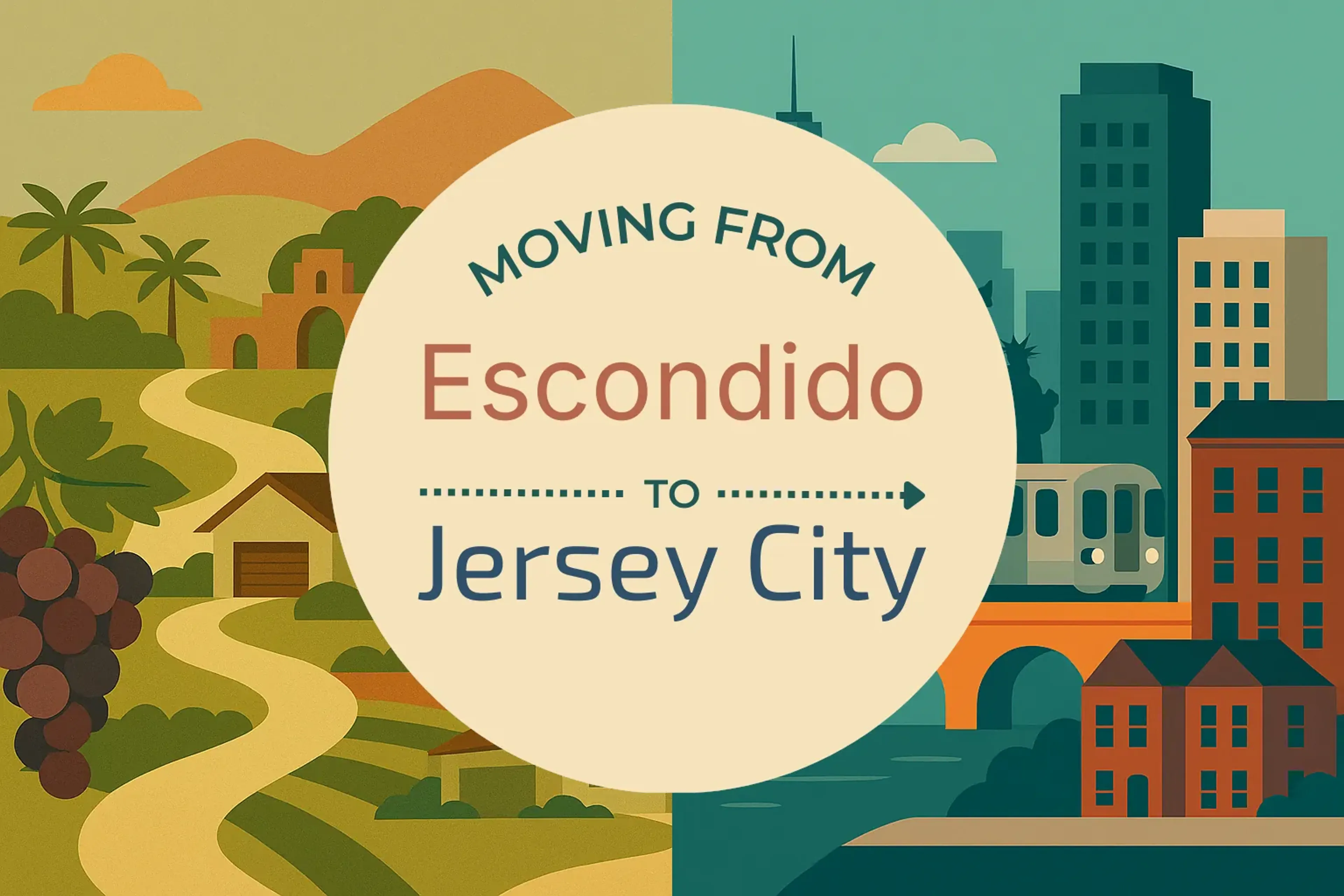 Side-by-side comparison of Escondido to Jersey City moving companies