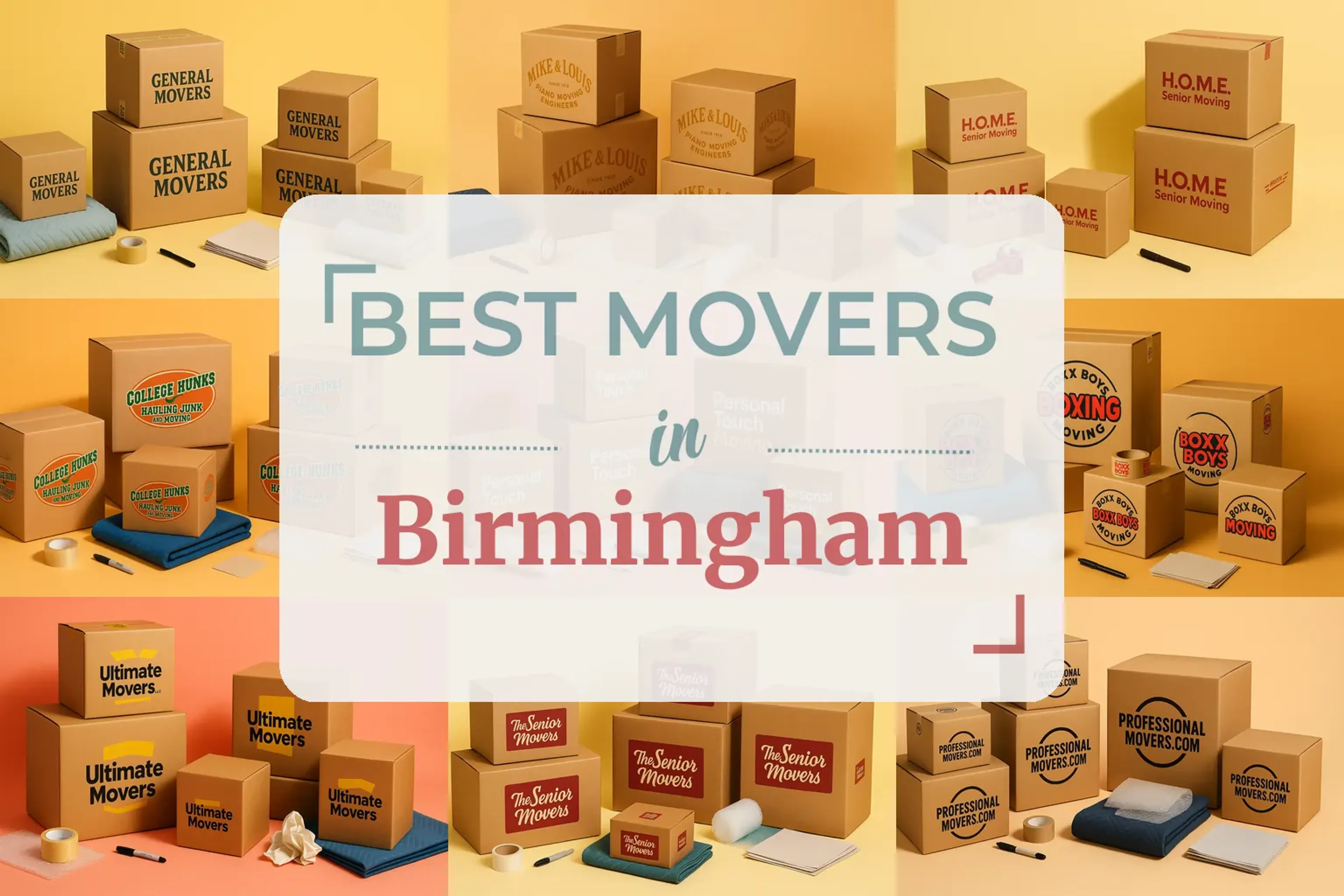 Side-by-side comparison of Birmingham moving companies