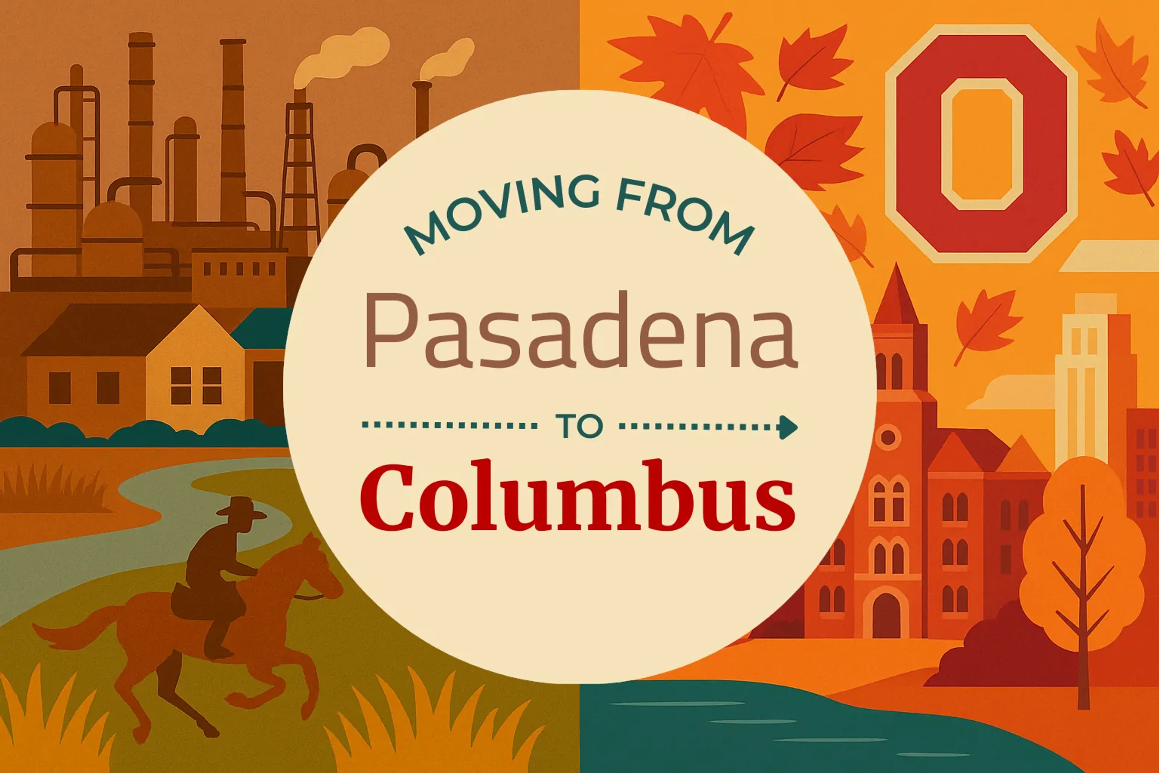 Side-by-side comparison of Pasadena to Columbus moving companies
