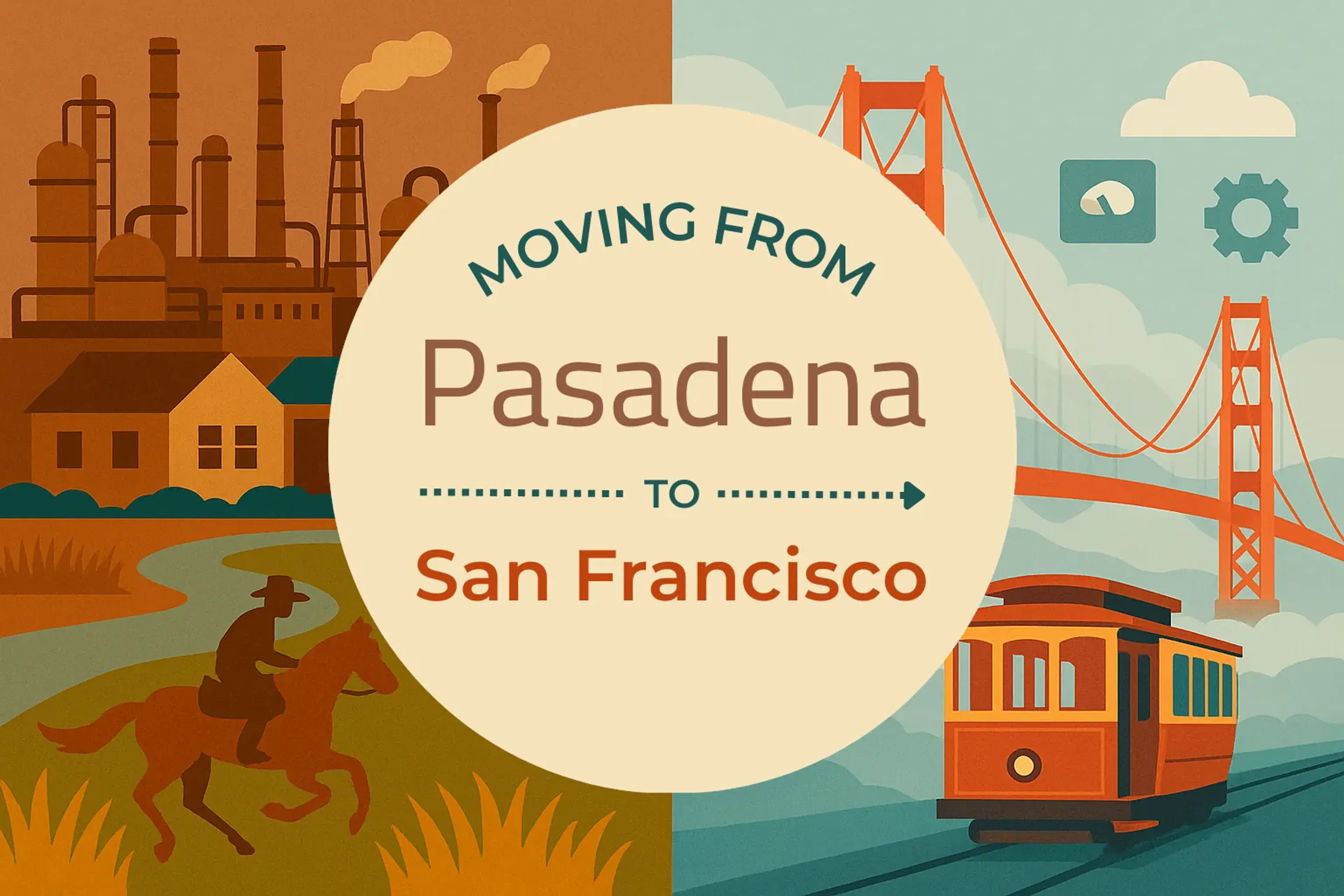 Side-by-side comparison of Pasadena to San Francisco moving companies