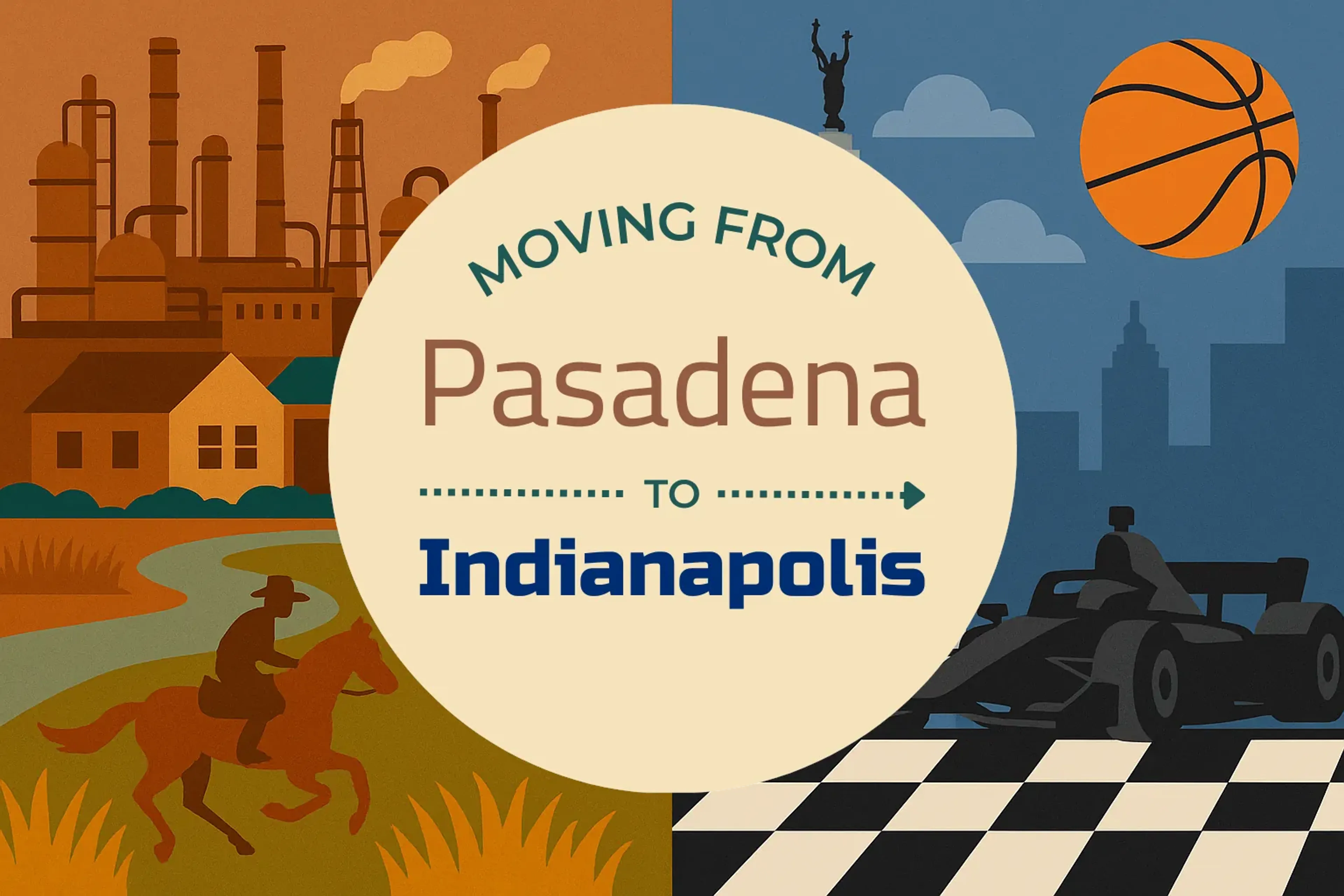 Side-by-side comparison of Pasadena to Indianapolis moving companies