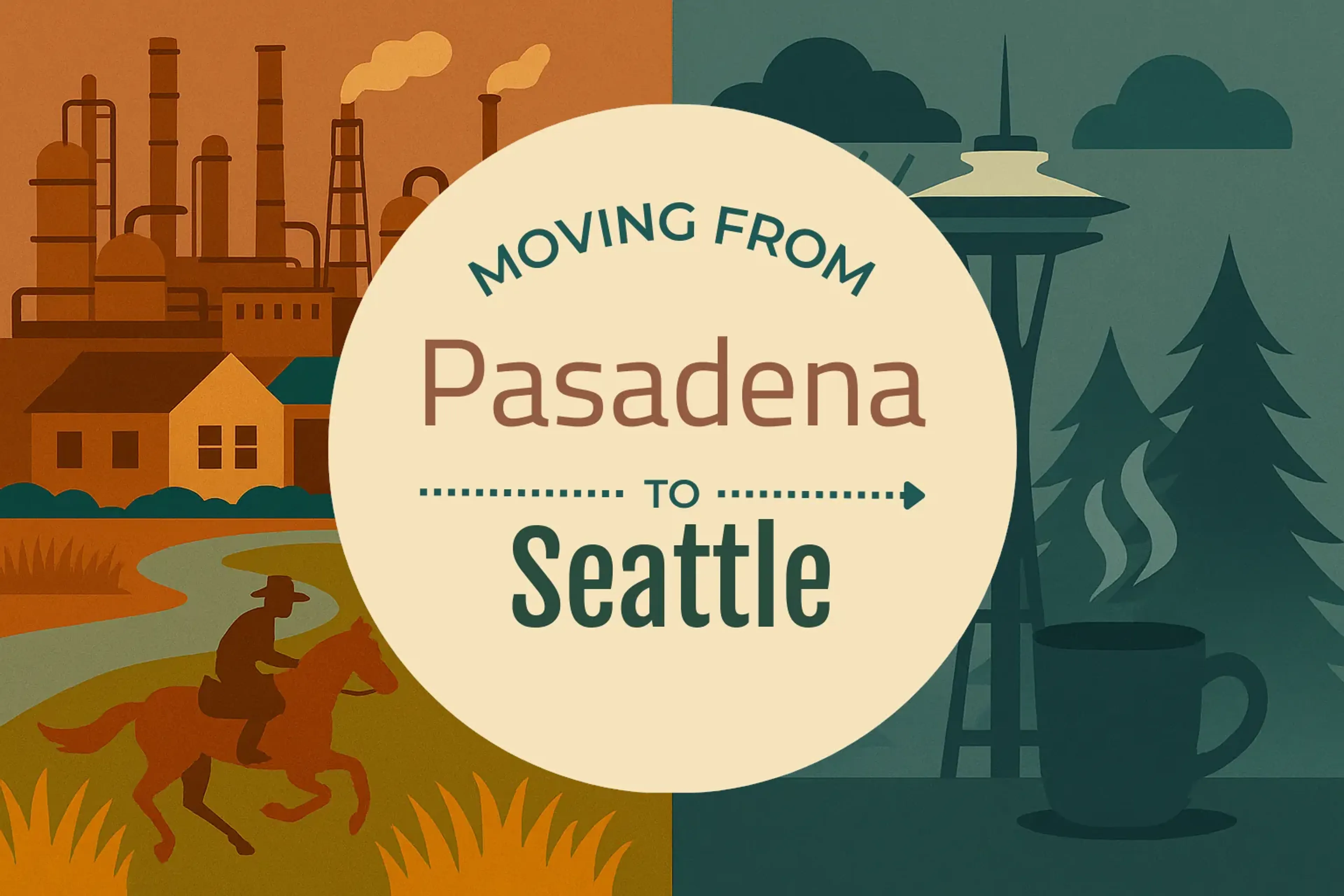 Side-by-side comparison of Pasadena to Seattle moving companies