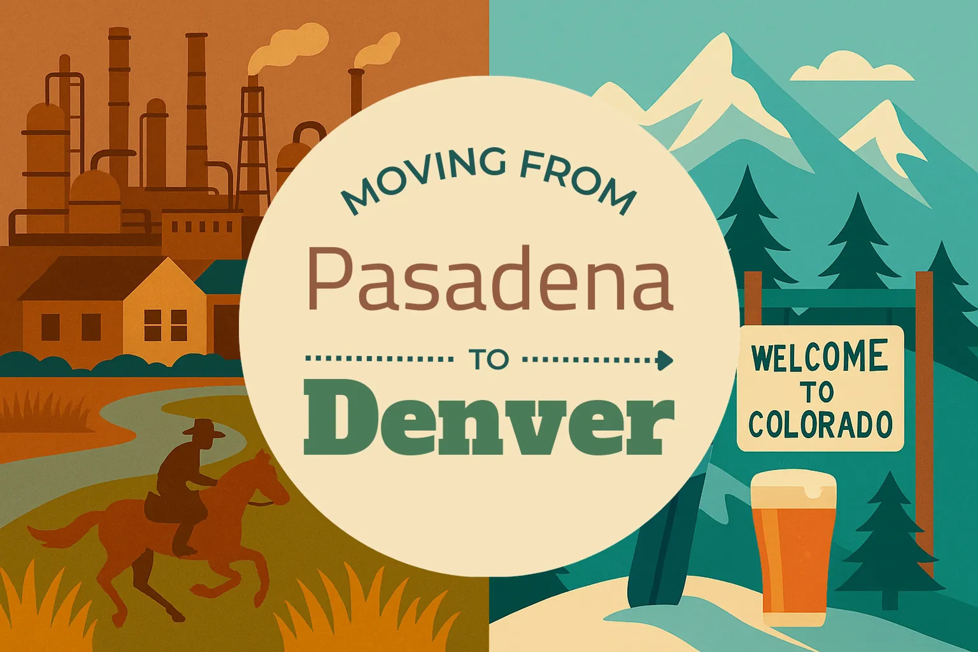 Side-by-side comparison of Pasadena to Denver moving companies
