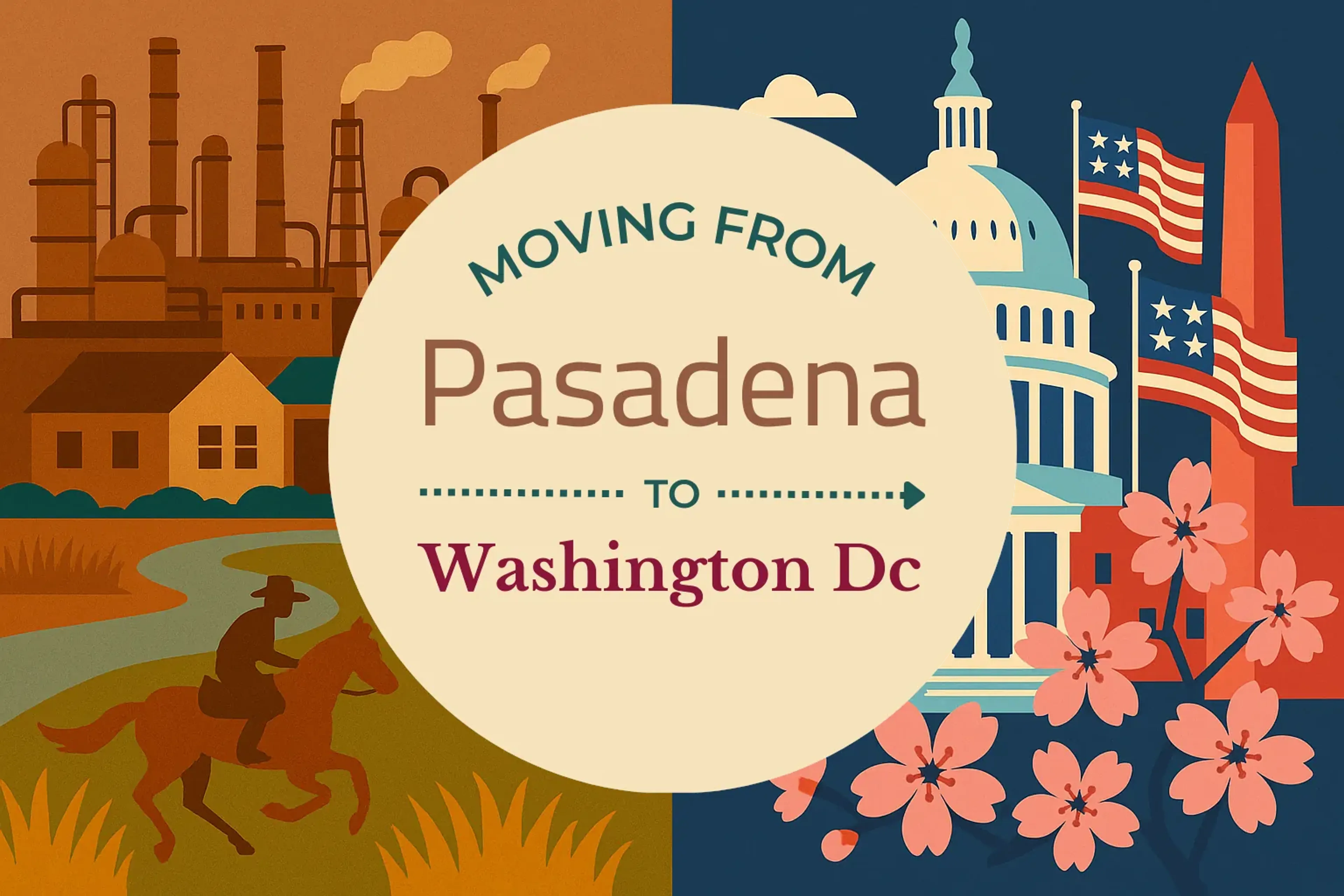 Side-by-side comparison of Pasadena to Washington DC moving companies