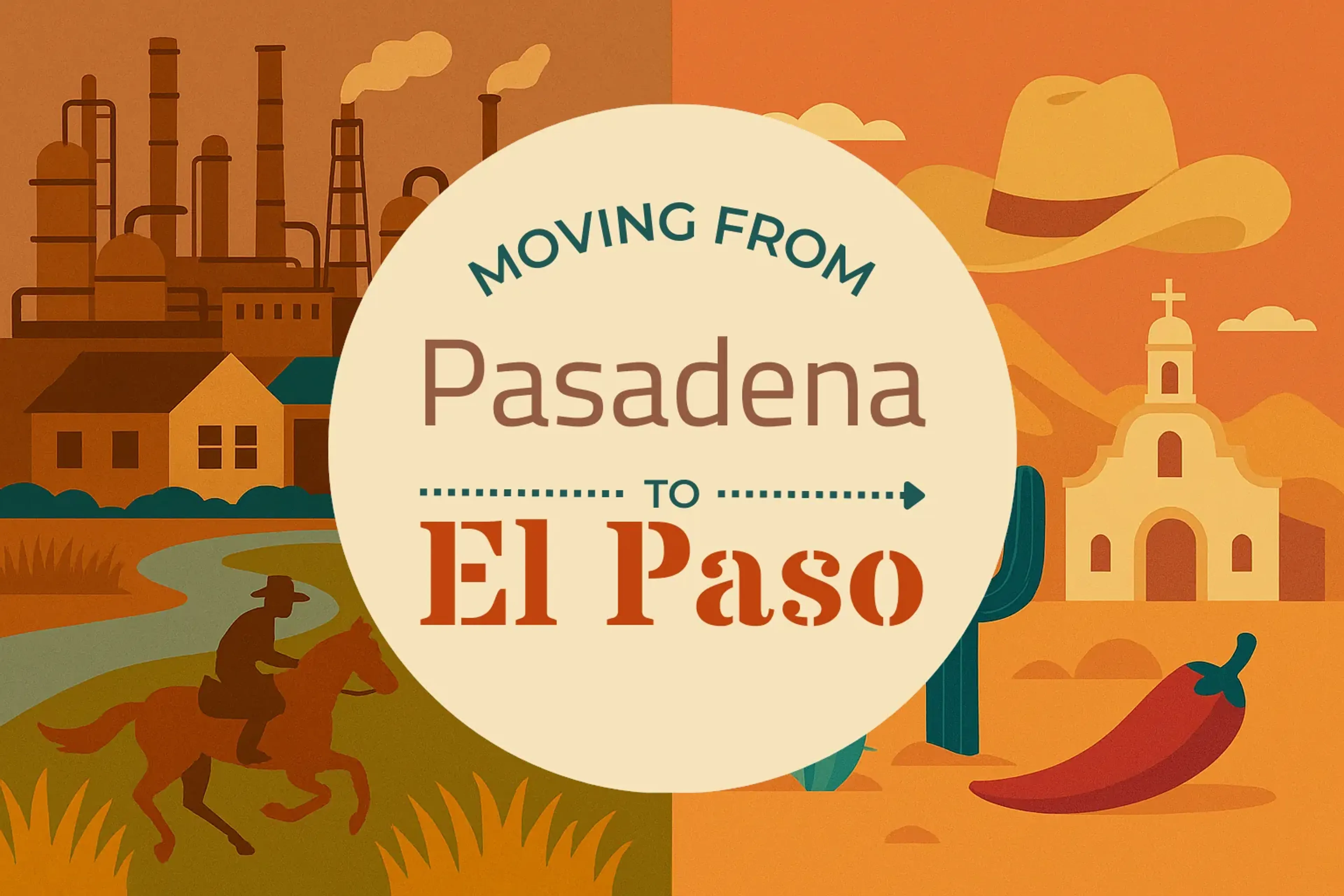 Side-by-side comparison of Pasadena to El Paso moving companies