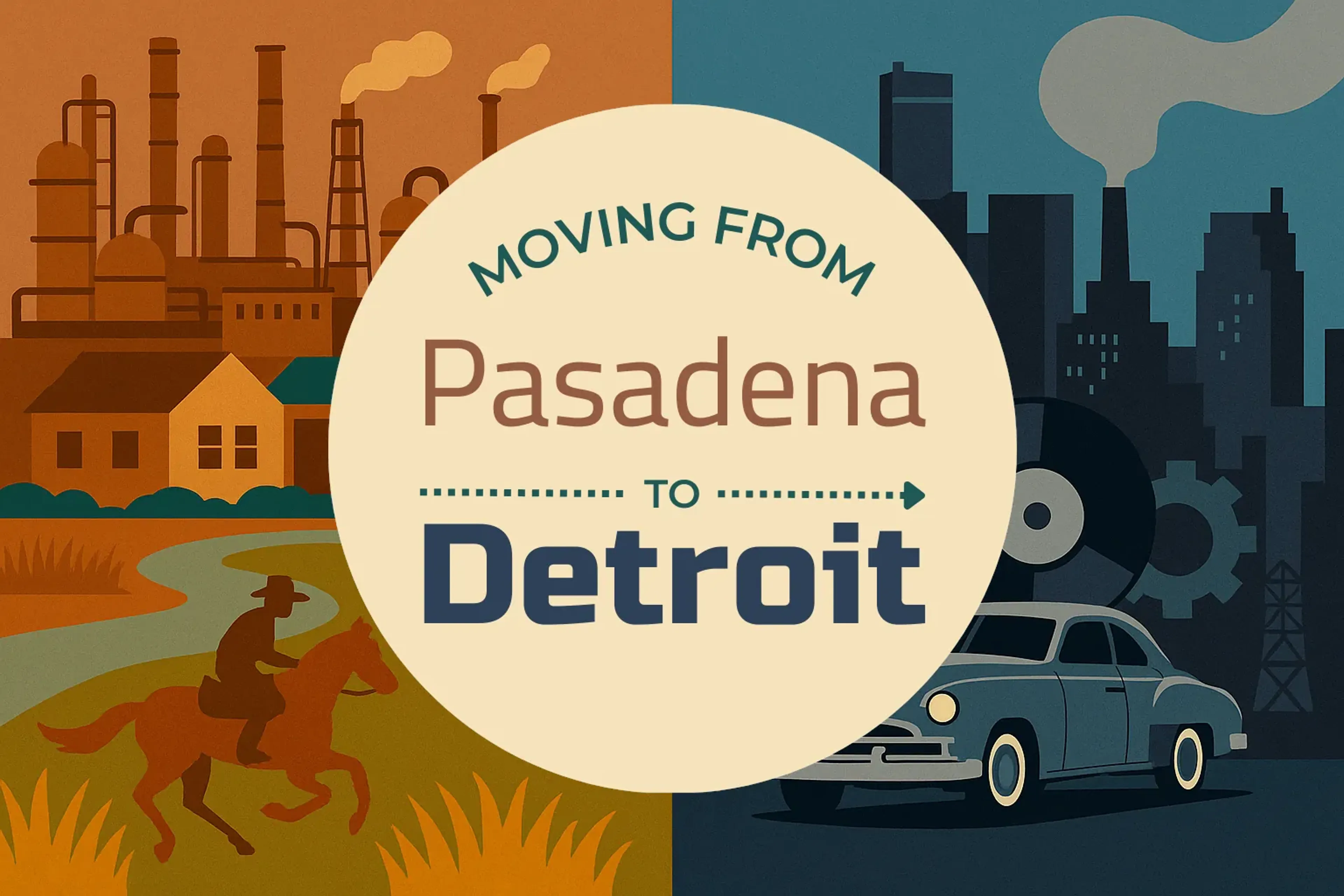 Side-by-side comparison of Pasadena to Detroit moving companies