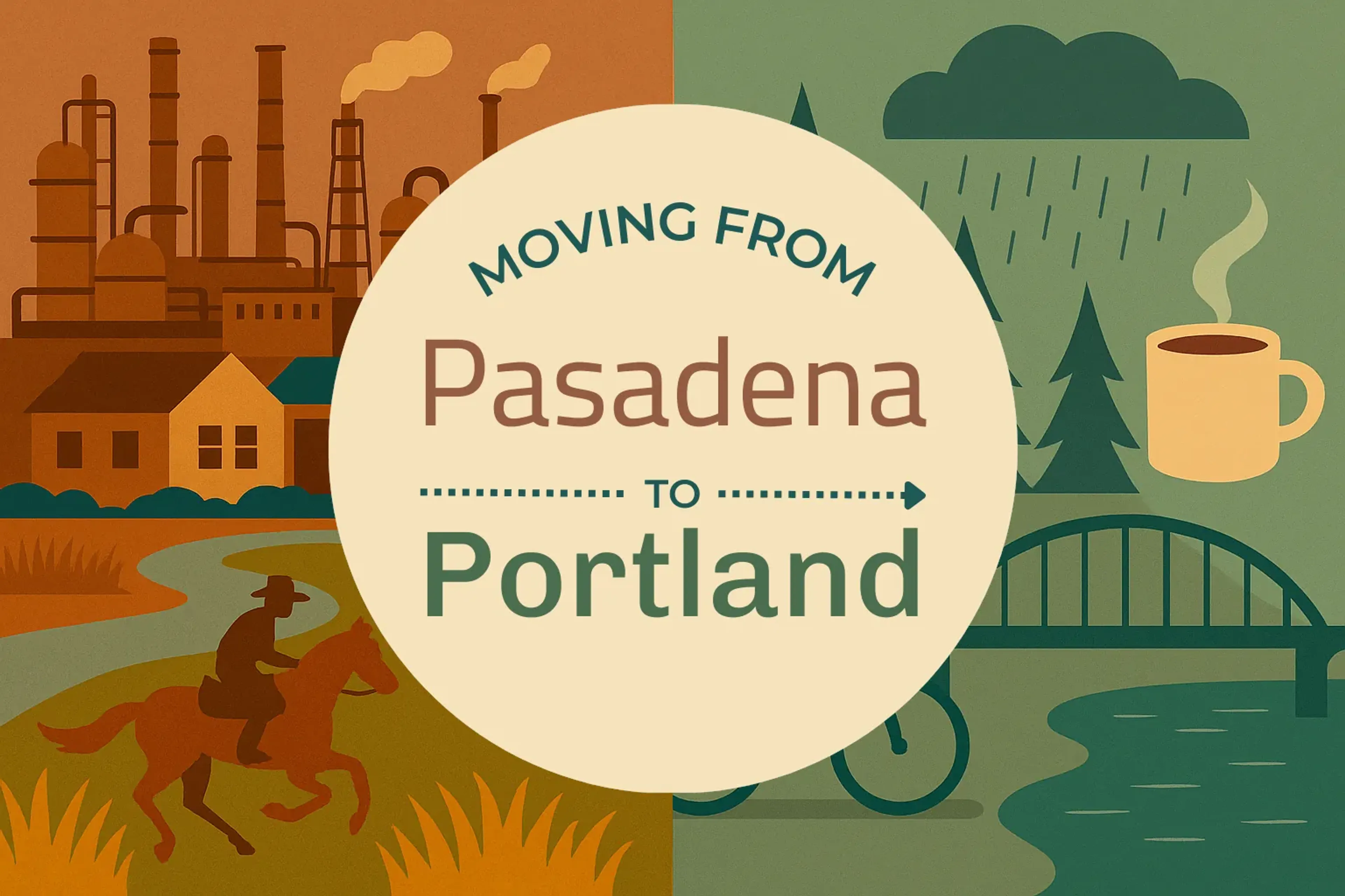 Side-by-side comparison of Pasadena to Portland moving companies