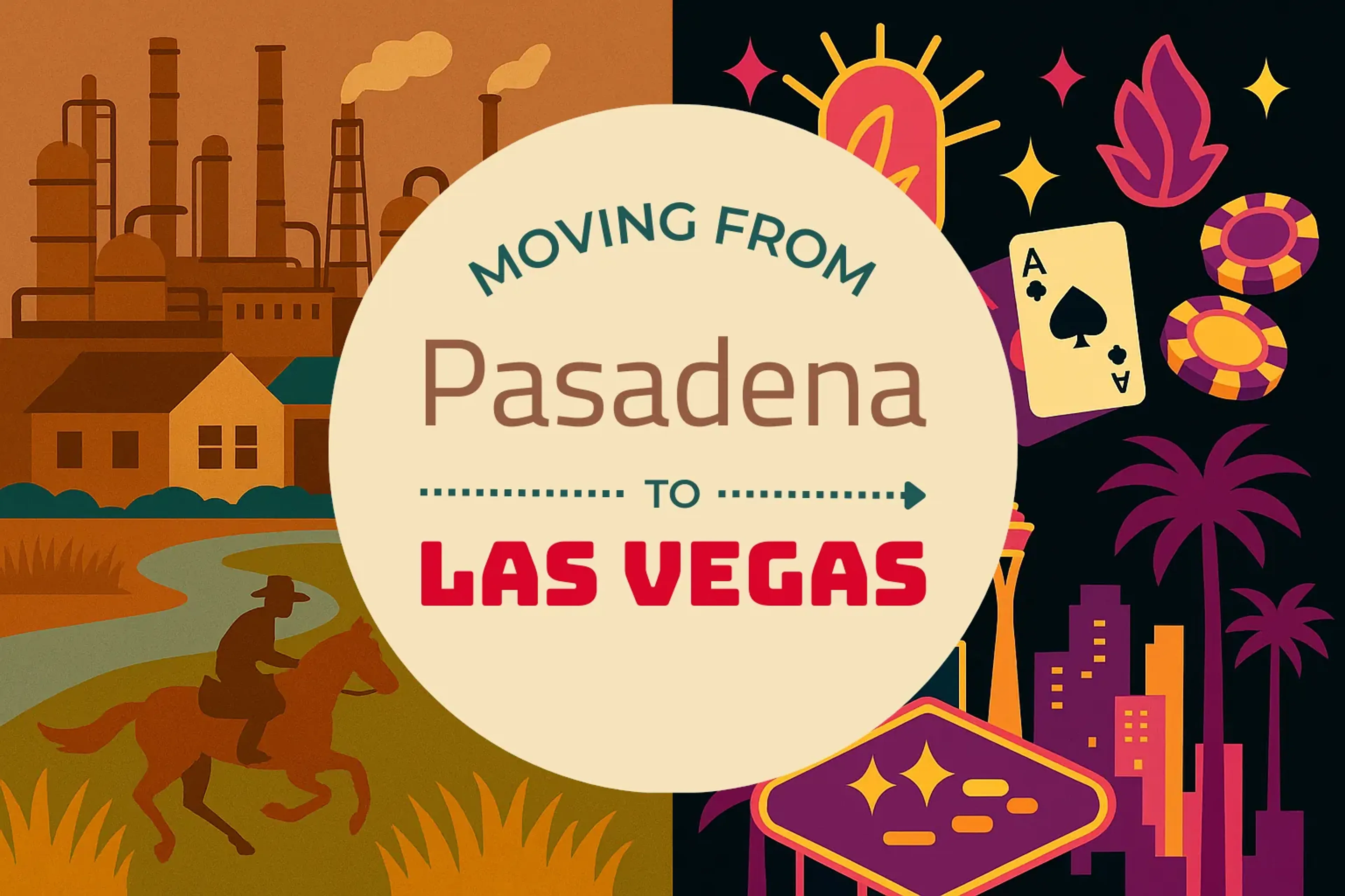 Side-by-side comparison of Pasadena to Las Vegas moving companies