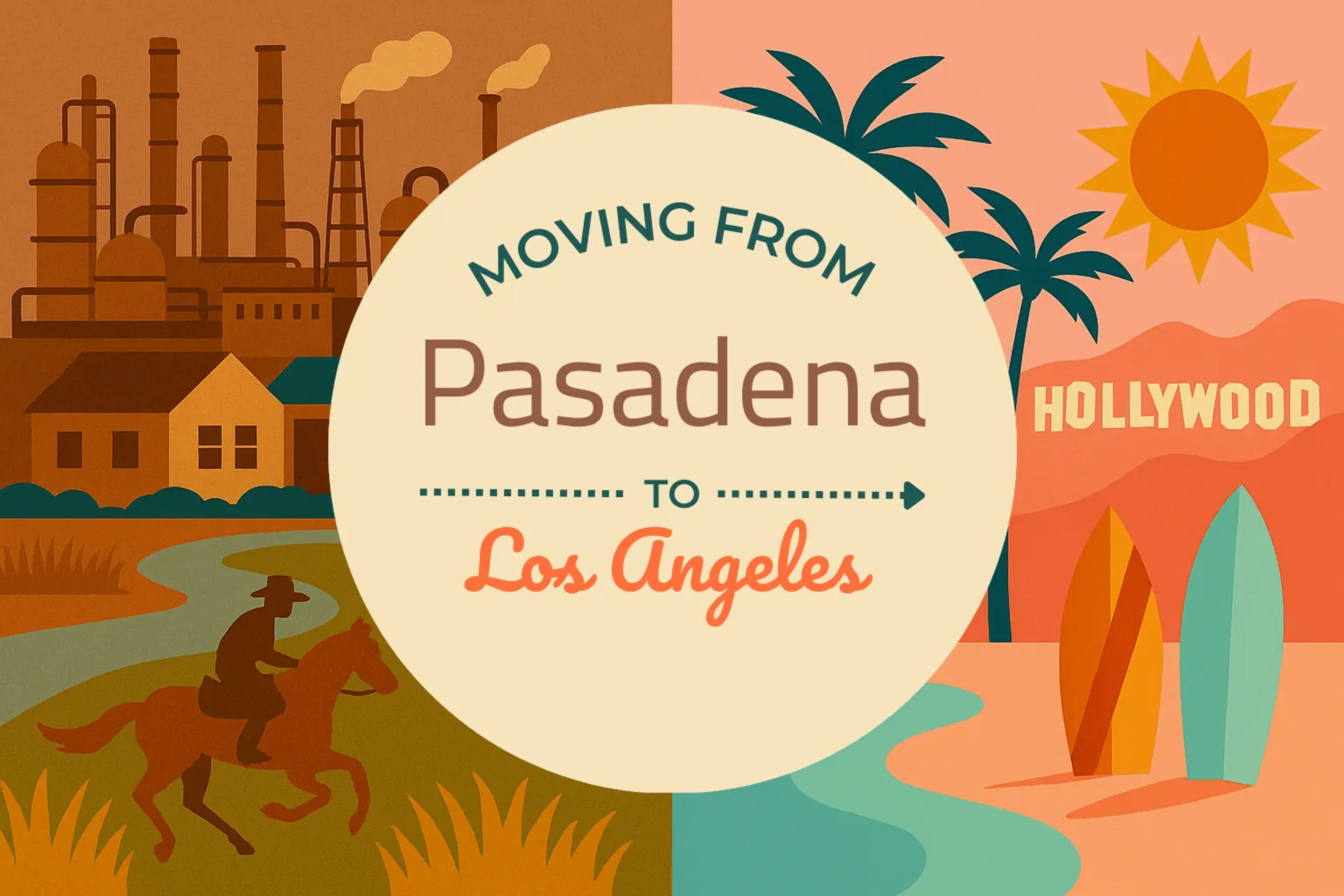 Side-by-side comparison of Pasadena to Los Angeles moving companies