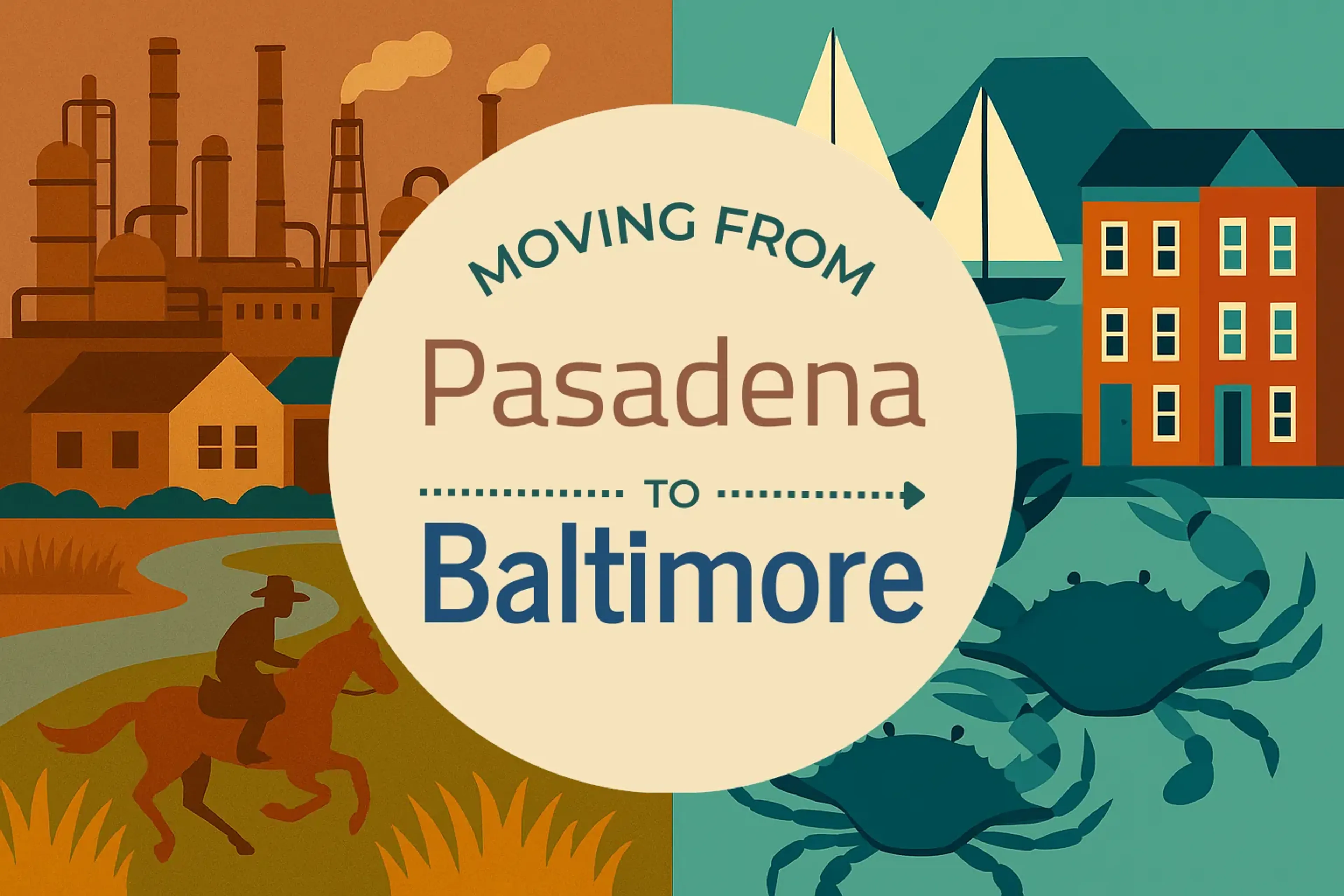 Side-by-side comparison of Pasadena to Baltimore moving companies