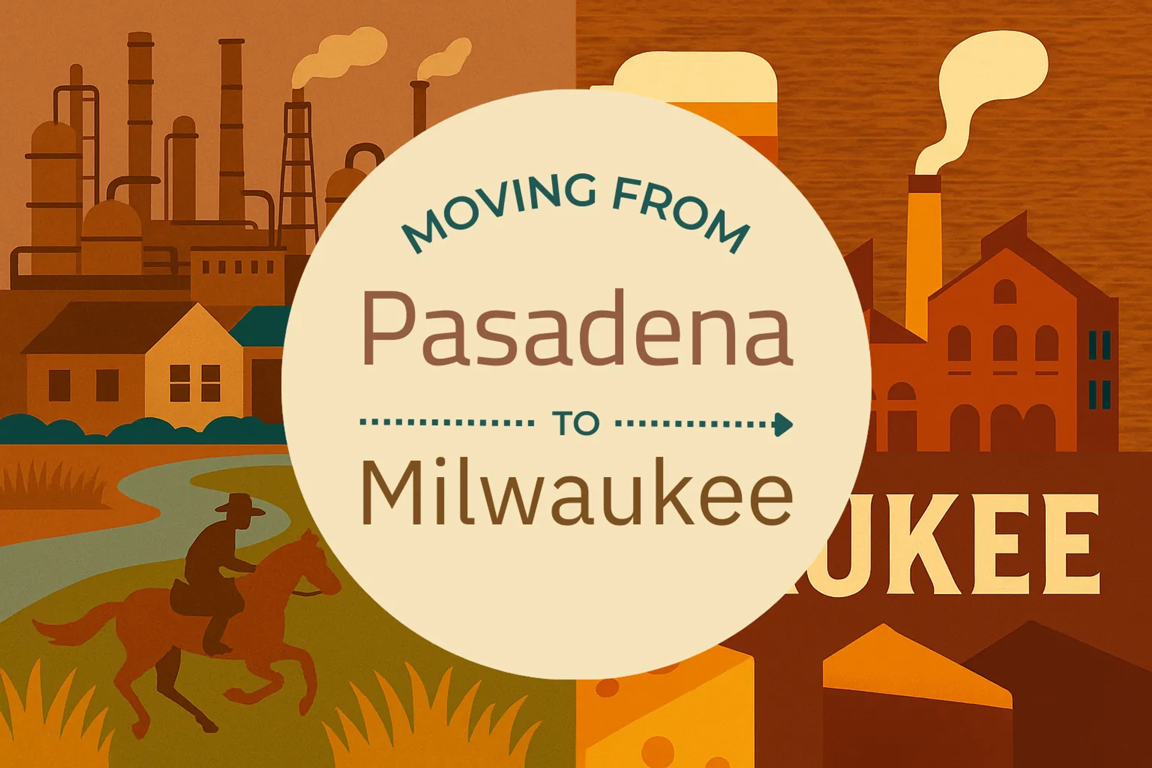 Side-by-side comparison of Pasadena to Milwaukee moving companies