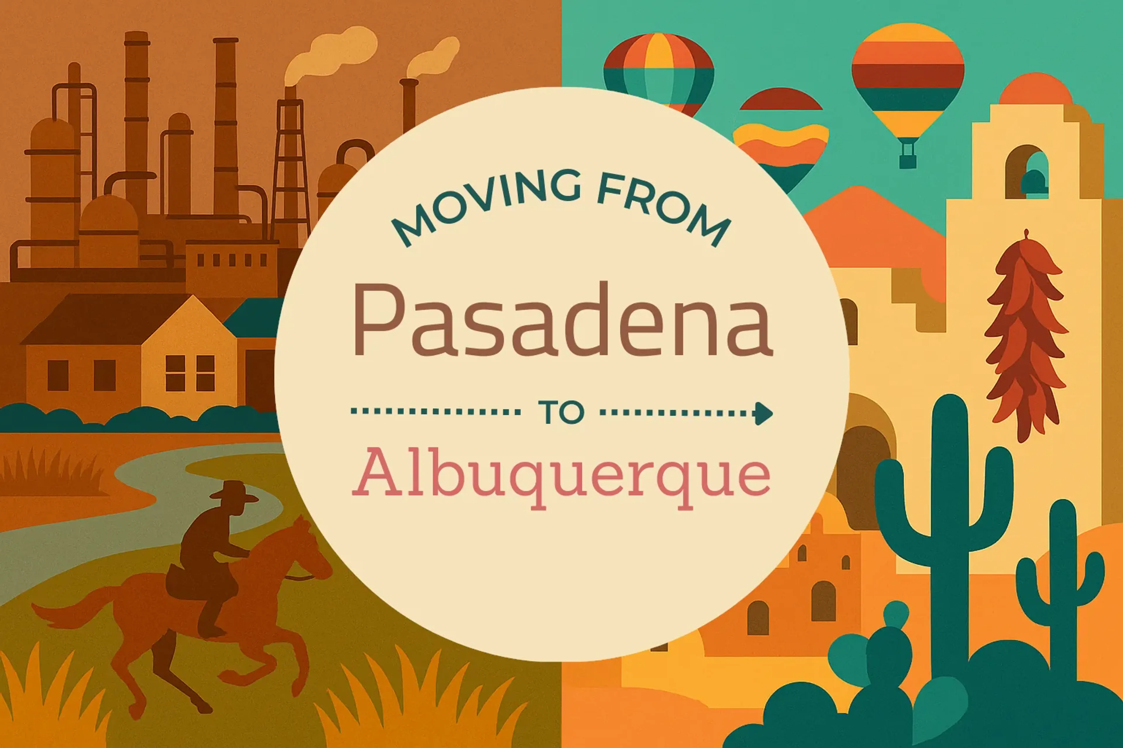 Side-by-side comparison of Pasadena to Albuquerque moving companies