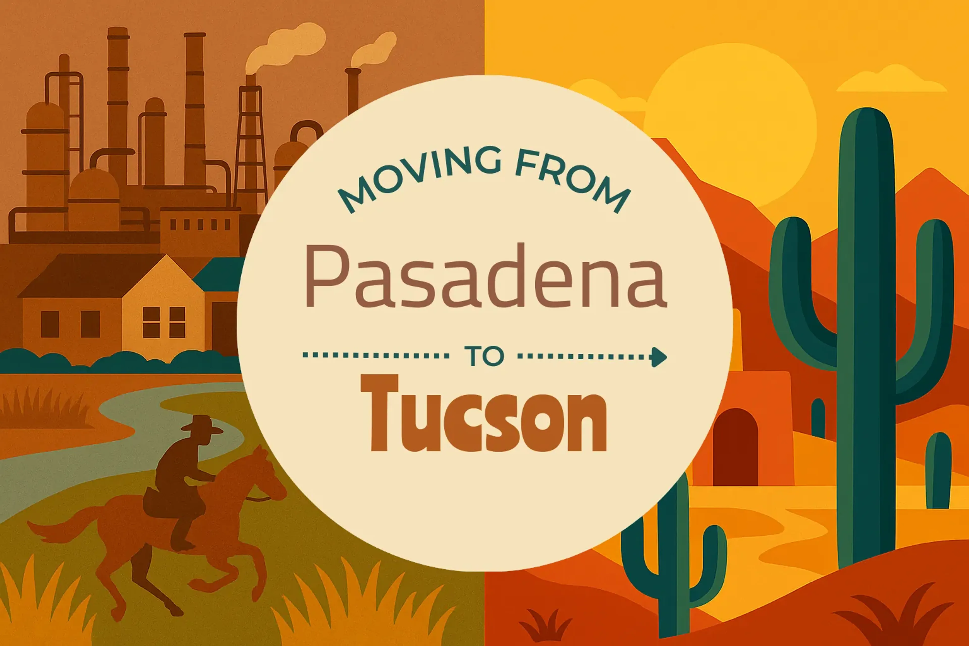 Side-by-side comparison of Pasadena to Tucson moving companies