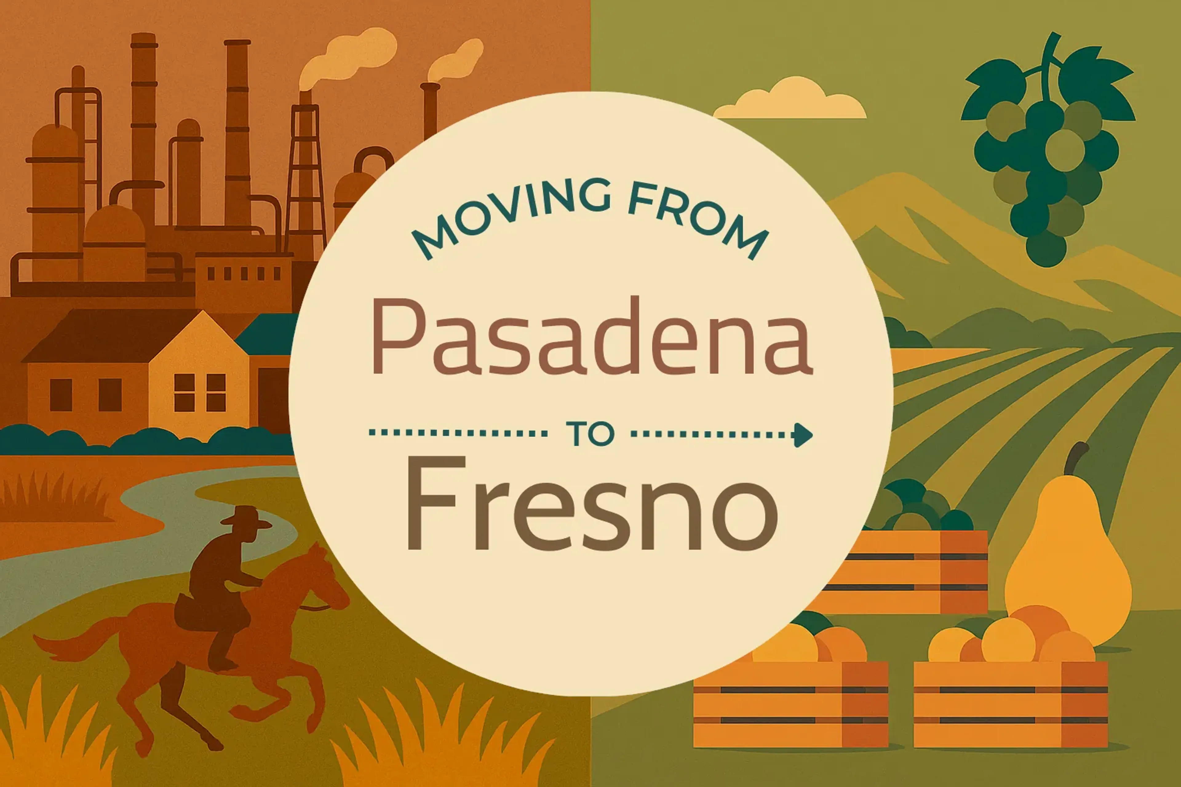 Side-by-side comparison of Pasadena to Fresno moving companies