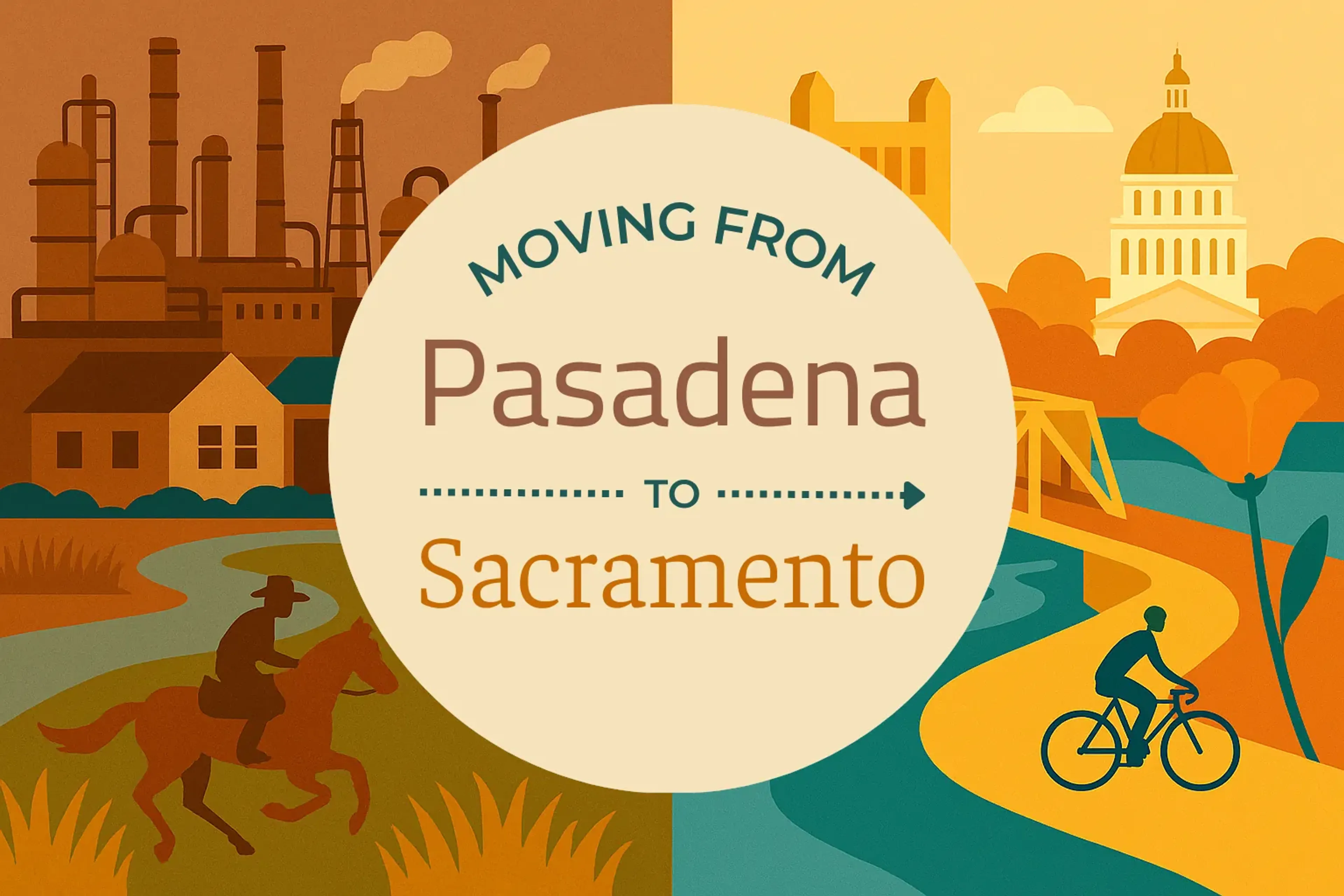 Side-by-side comparison of Pasadena to Sacramento moving companies