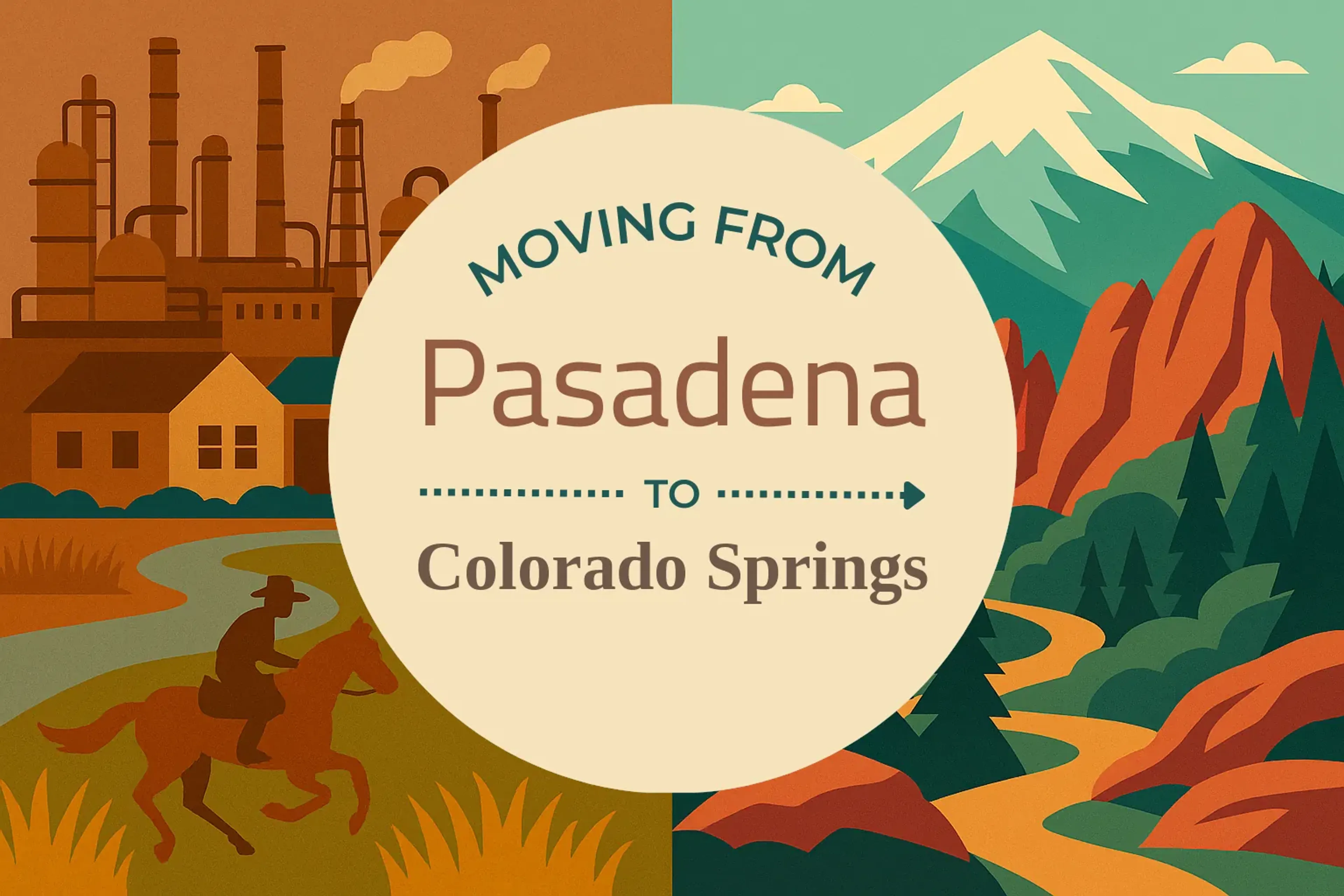 Side-by-side comparison of Pasadena to Colorado Springs moving companies
