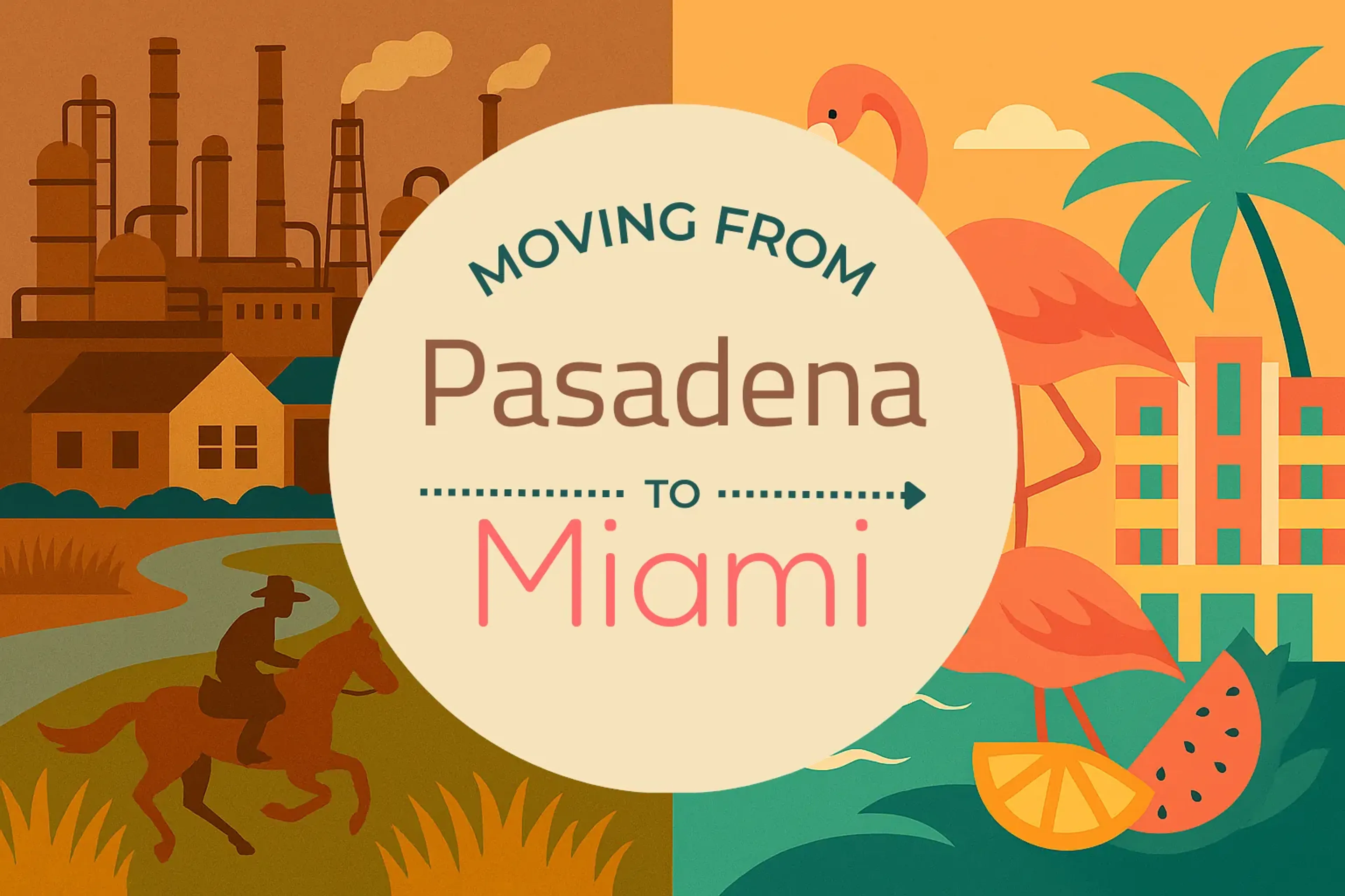 Side-by-side comparison of Pasadena to Miami moving companies