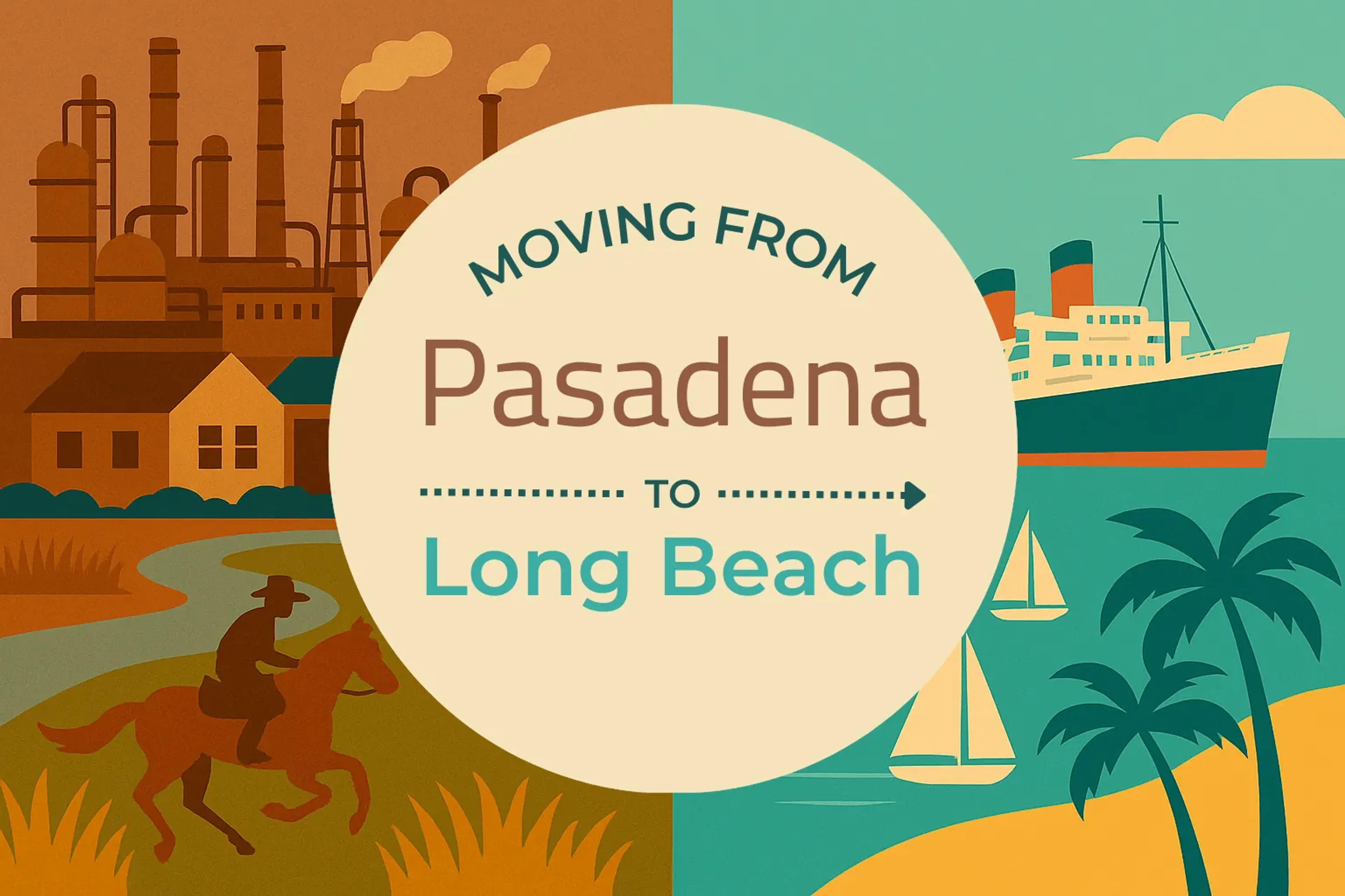 Side-by-side comparison of Pasadena to Long Beach moving companies