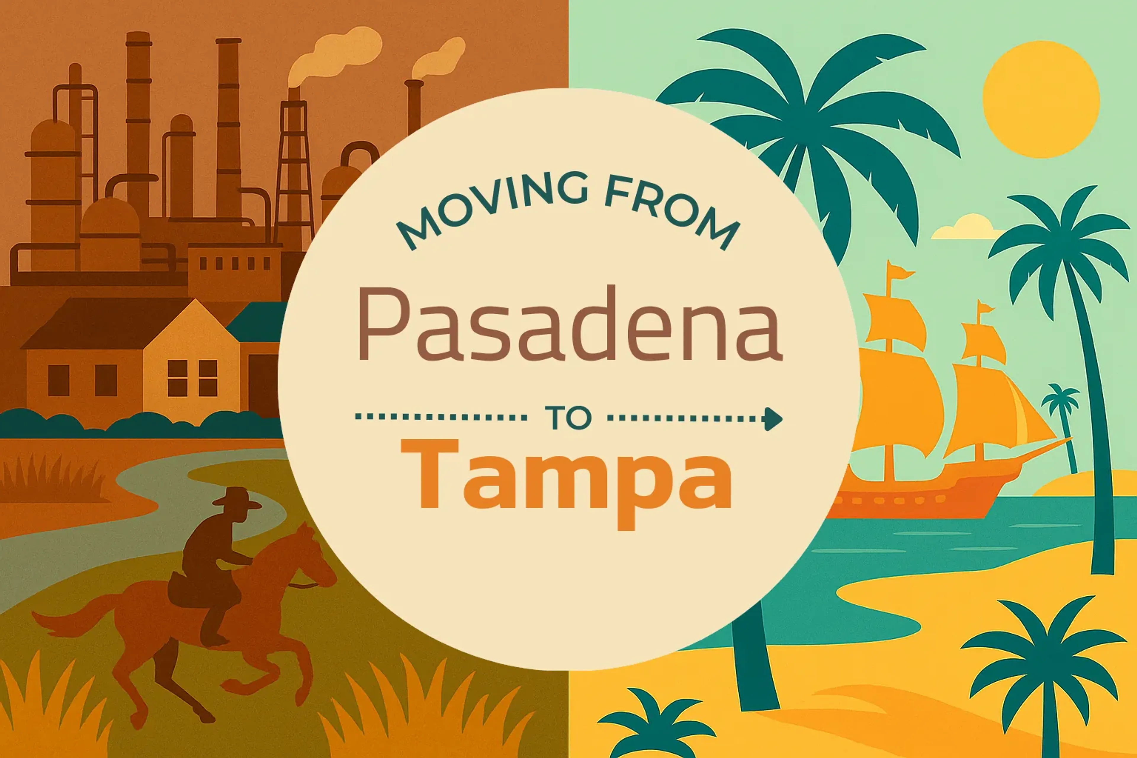 Side-by-side comparison of Pasadena to Tampa moving companies