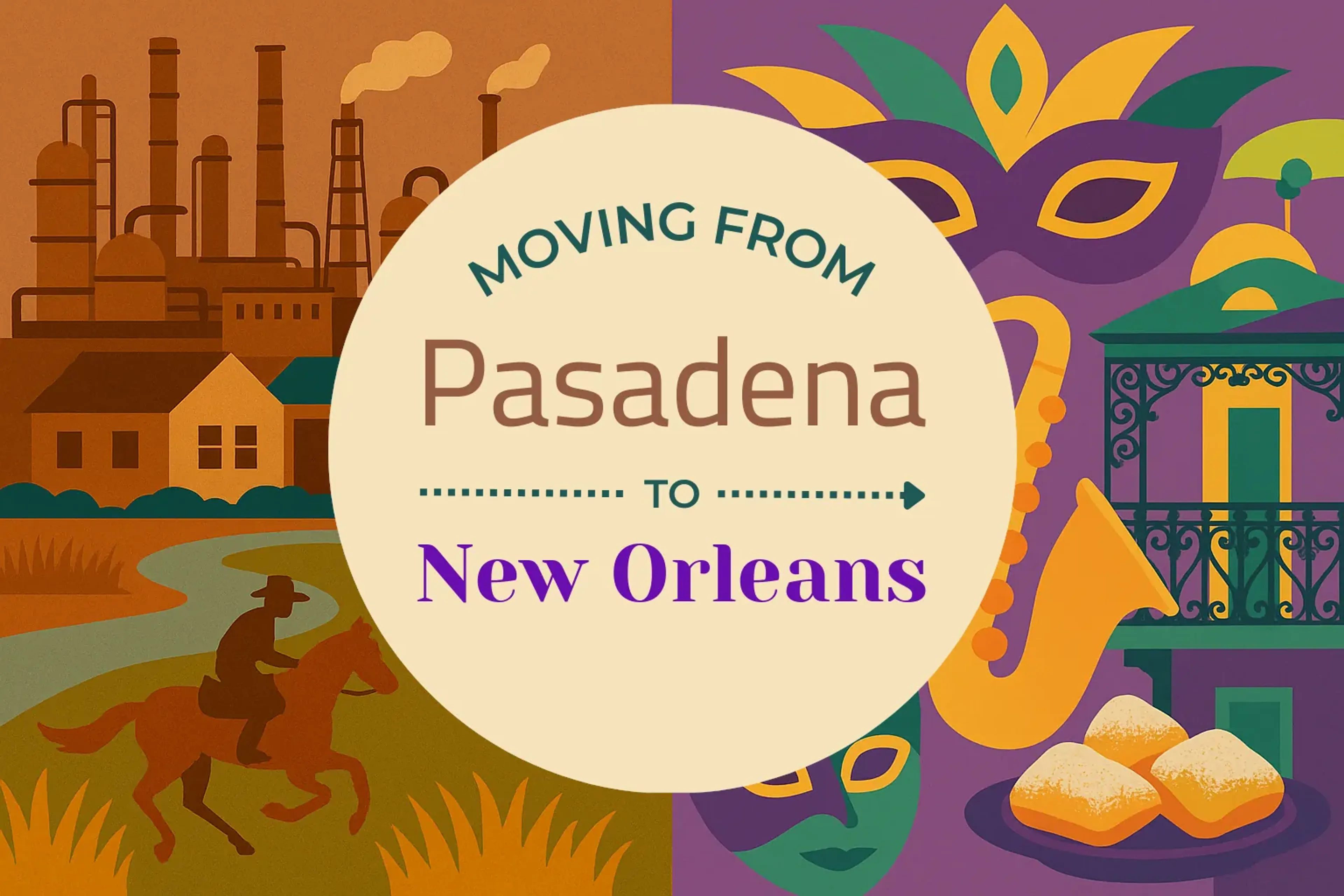 Side-by-side comparison of Pasadena to New Orleans moving companies