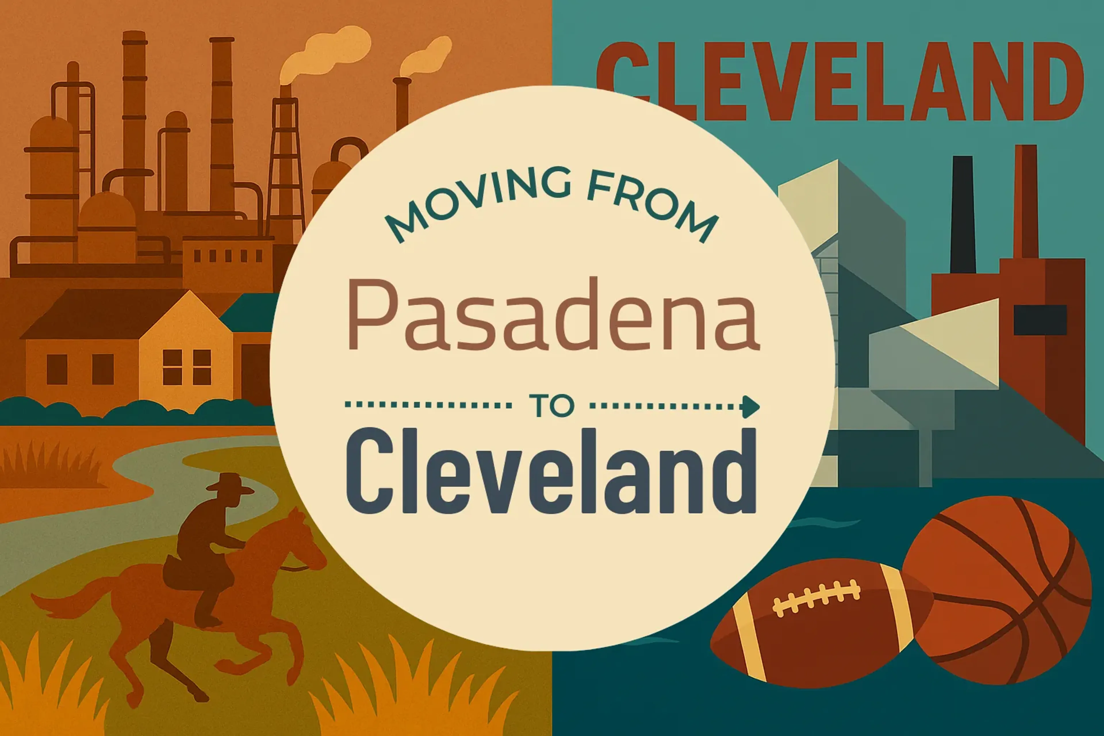 Side-by-side comparison of Pasadena to Cleveland moving companies