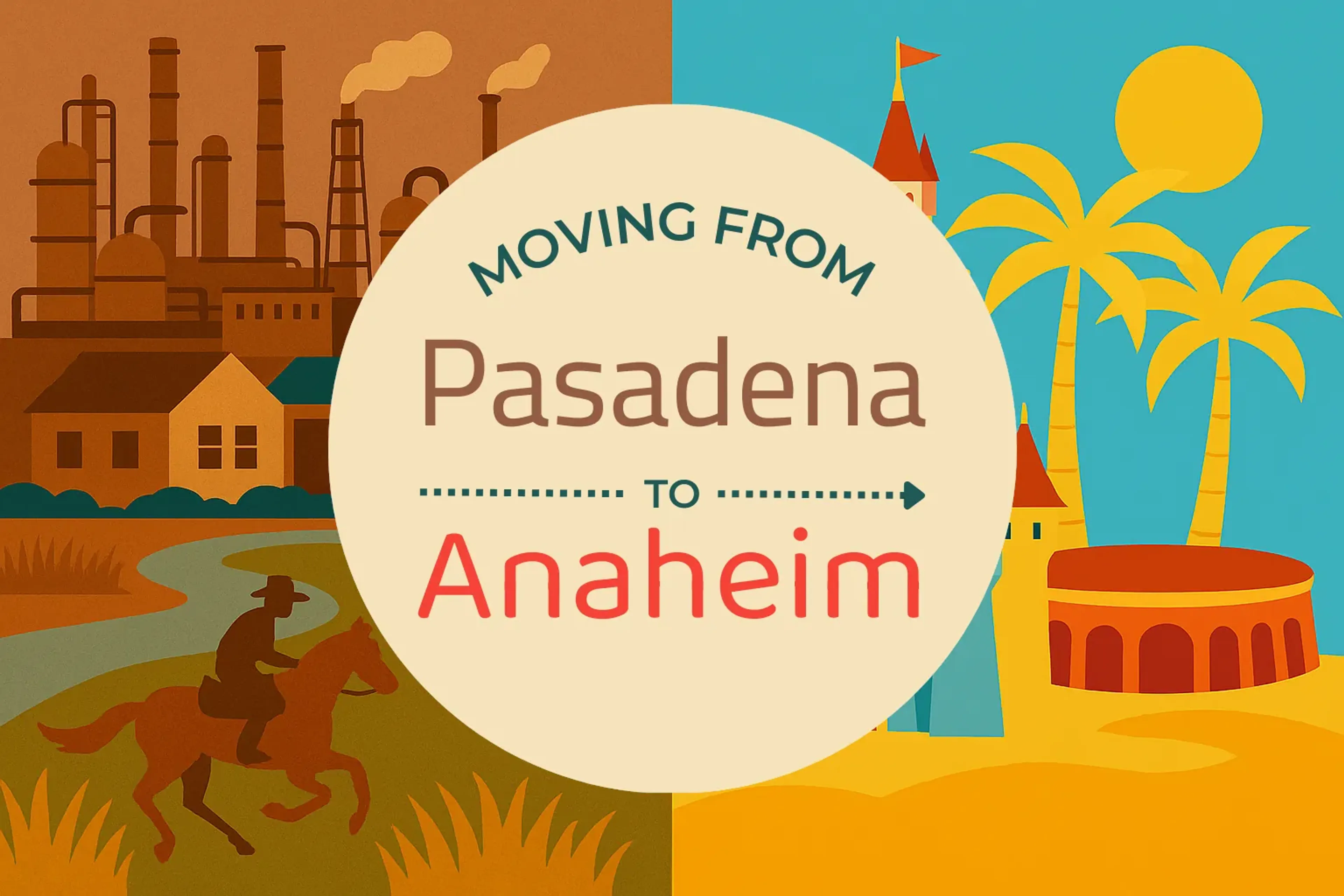 Side-by-side comparison of Pasadena to Anaheim moving companies