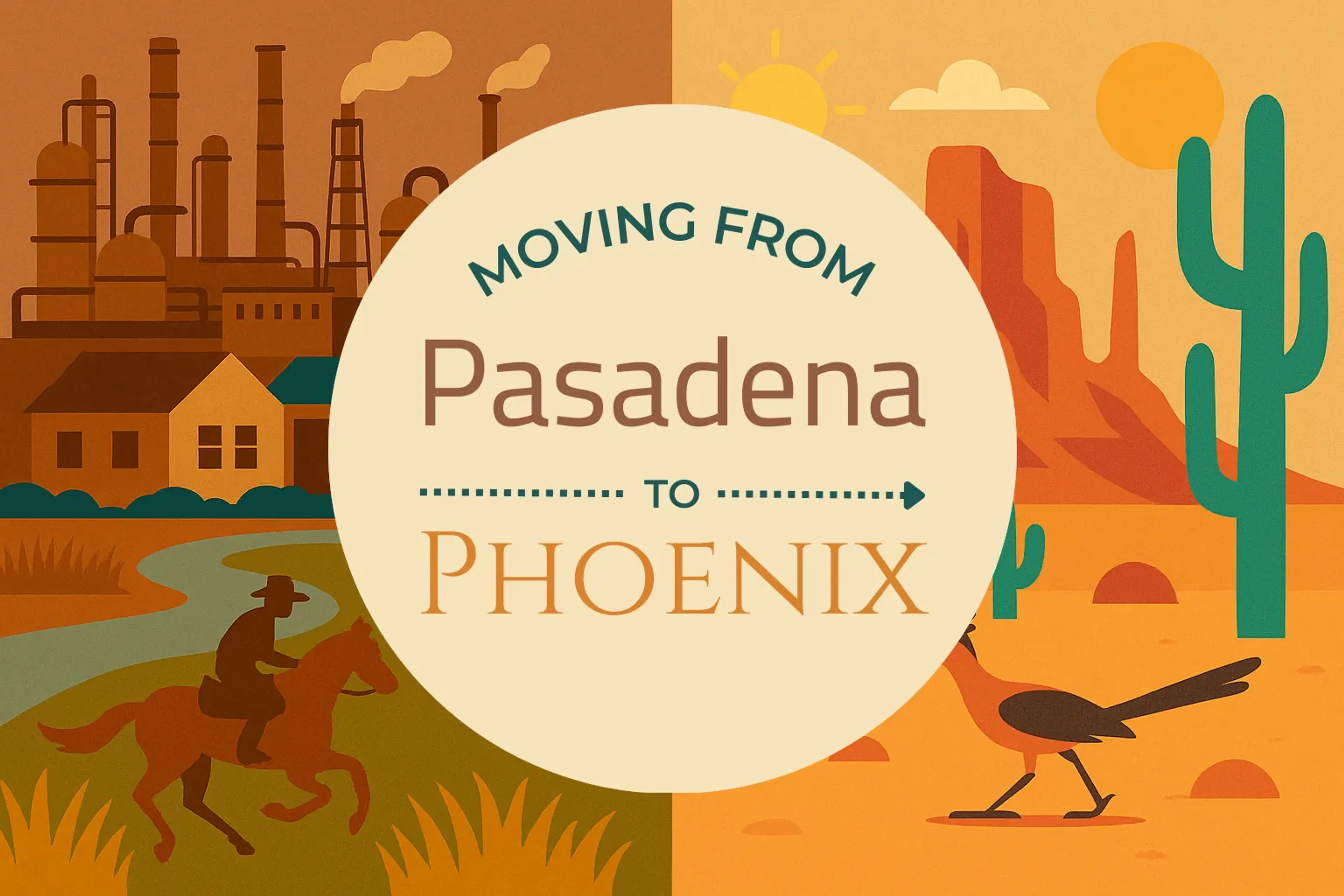 Side-by-side comparison of Pasadena to Phoenix moving companies