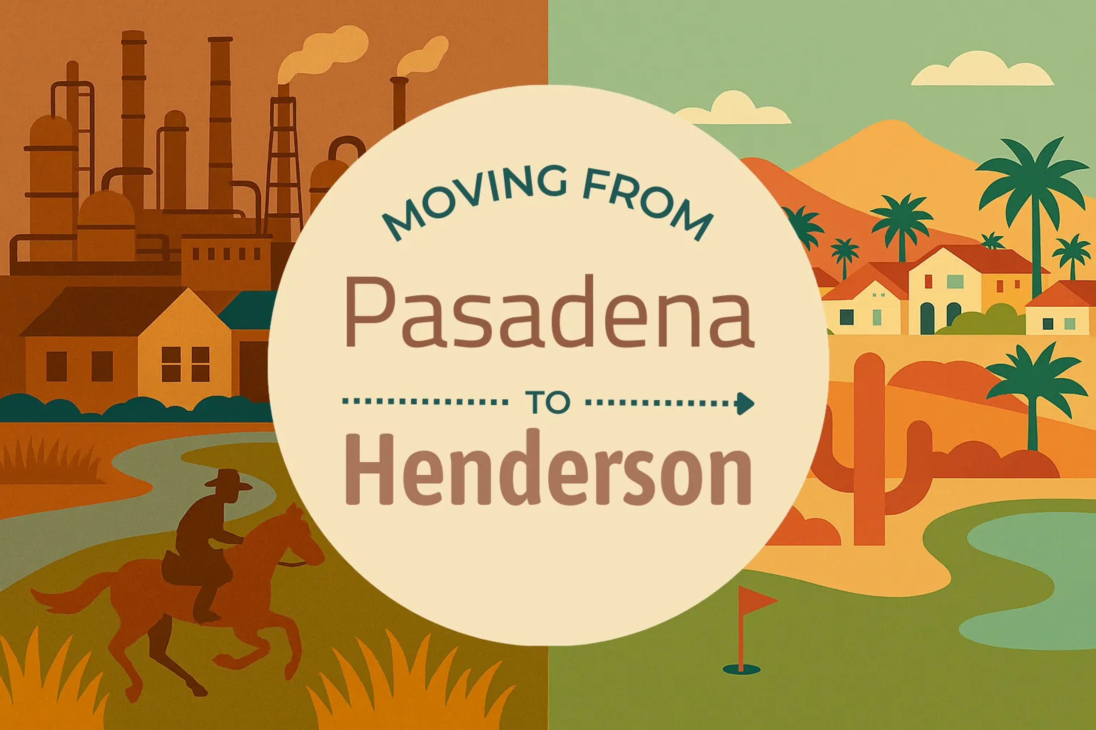 Side-by-side comparison of Pasadena to Henderson moving companies