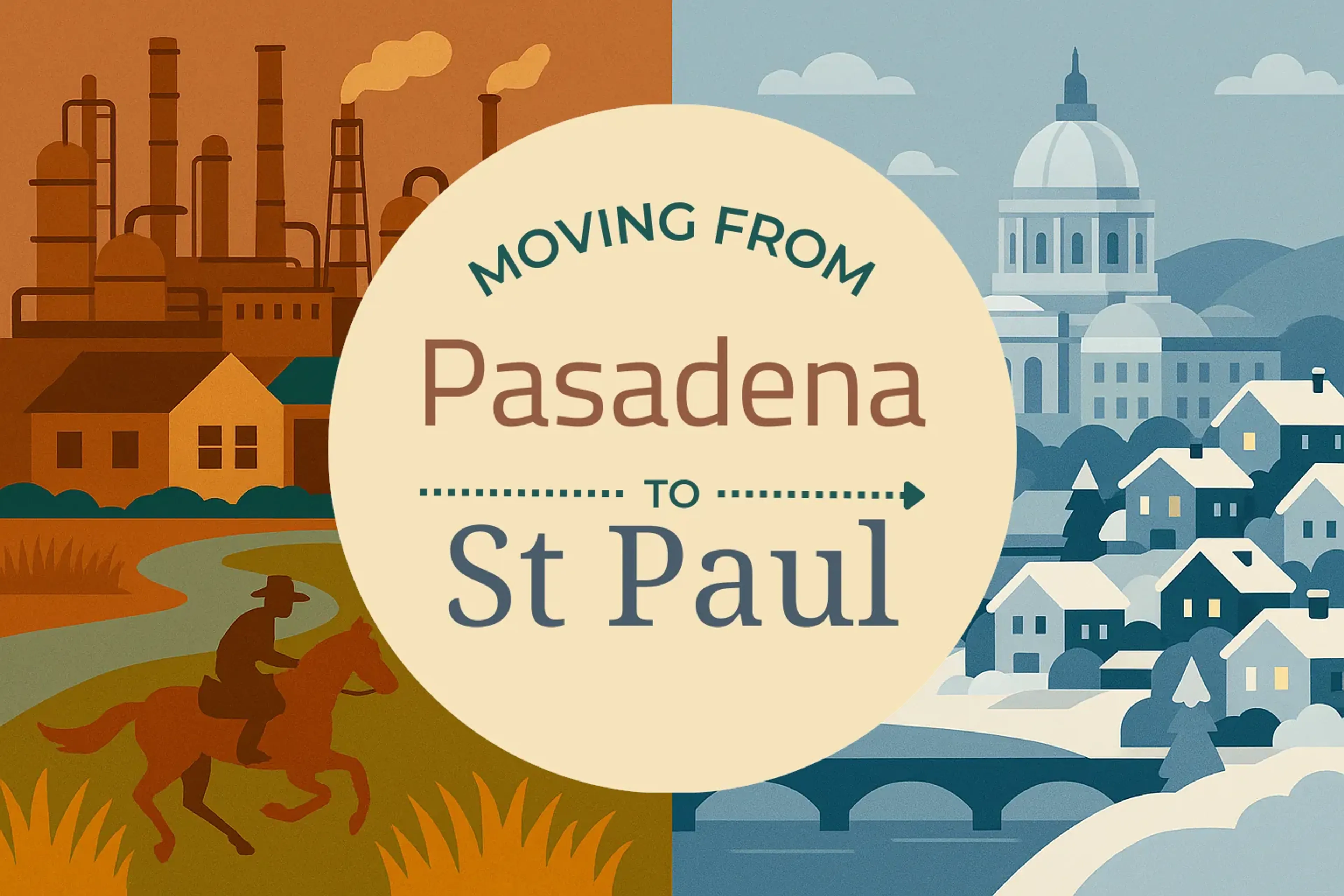 Side-by-side comparison of Pasadena to St. Paul moving companies