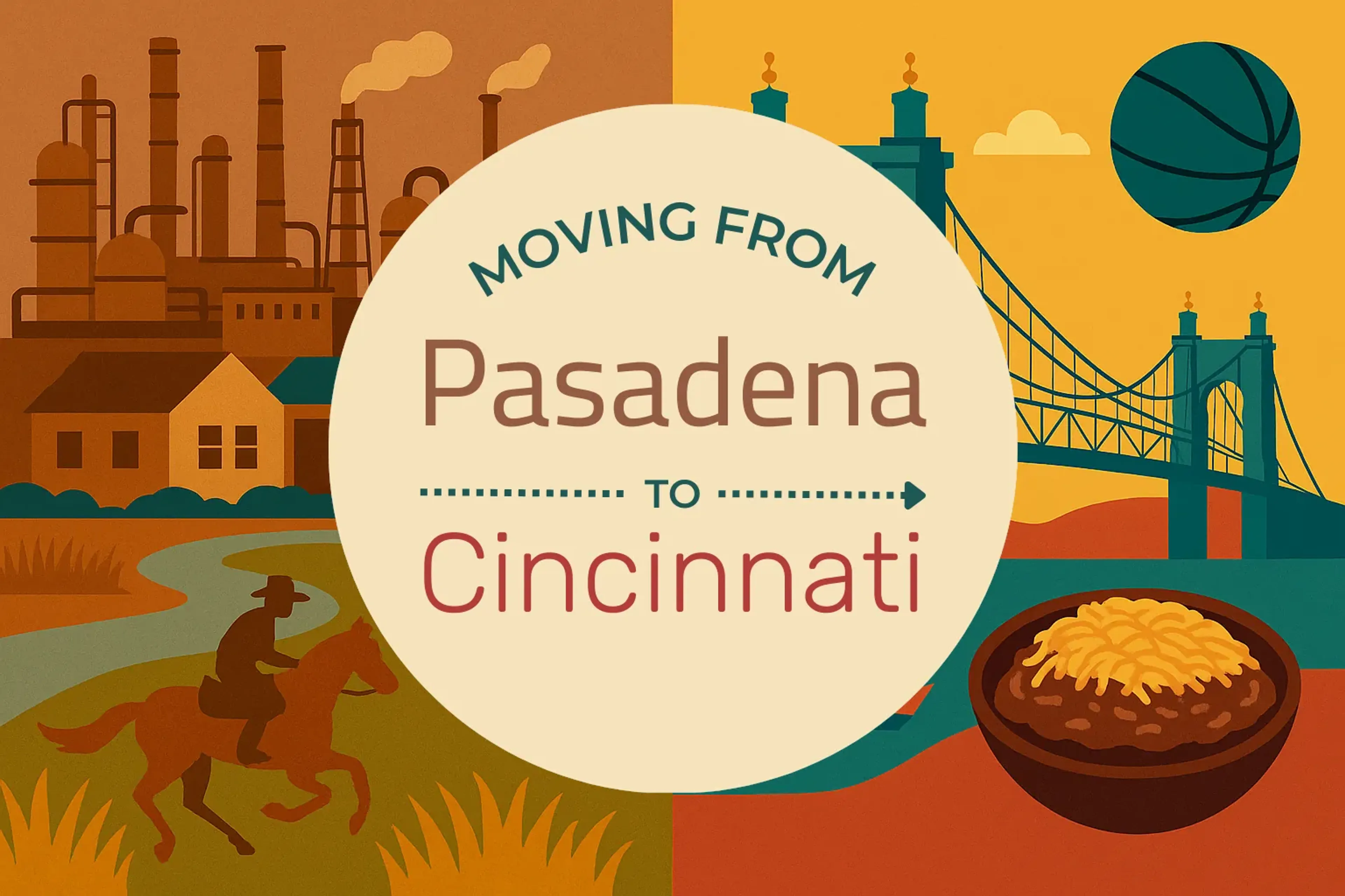 Side-by-side comparison of Pasadena to Cincinnati moving companies
