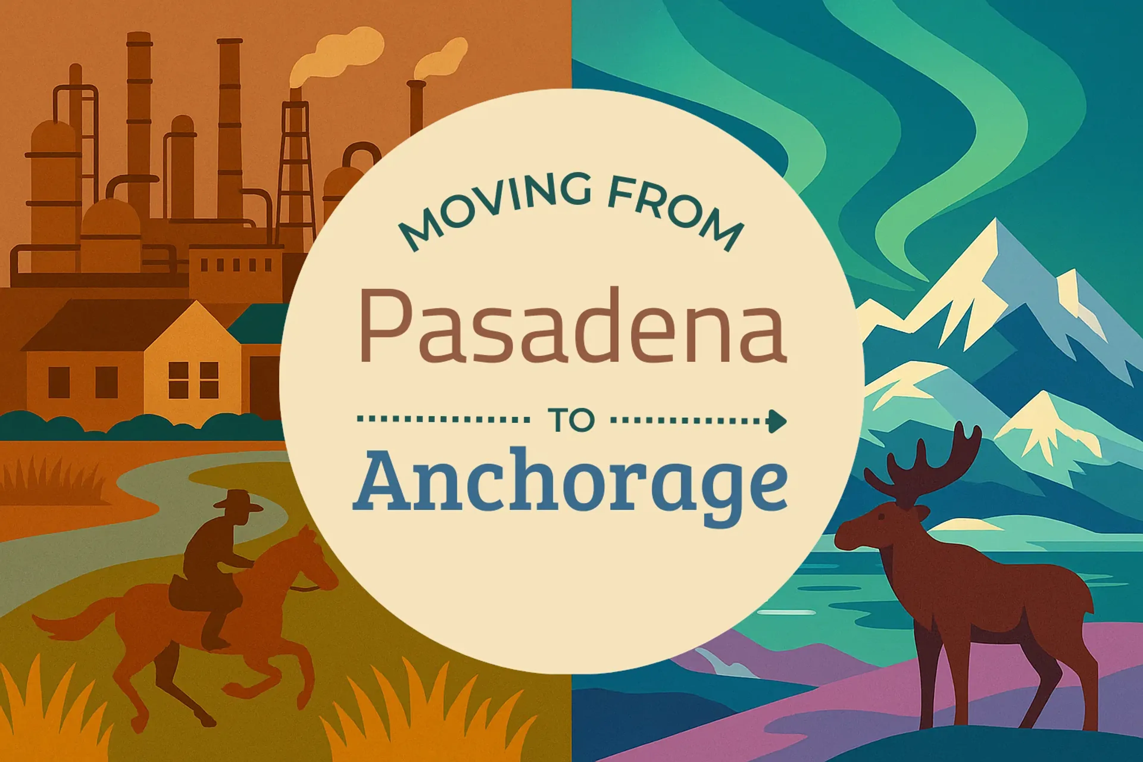 Side-by-side comparison of Pasadena to Anchorage moving companies