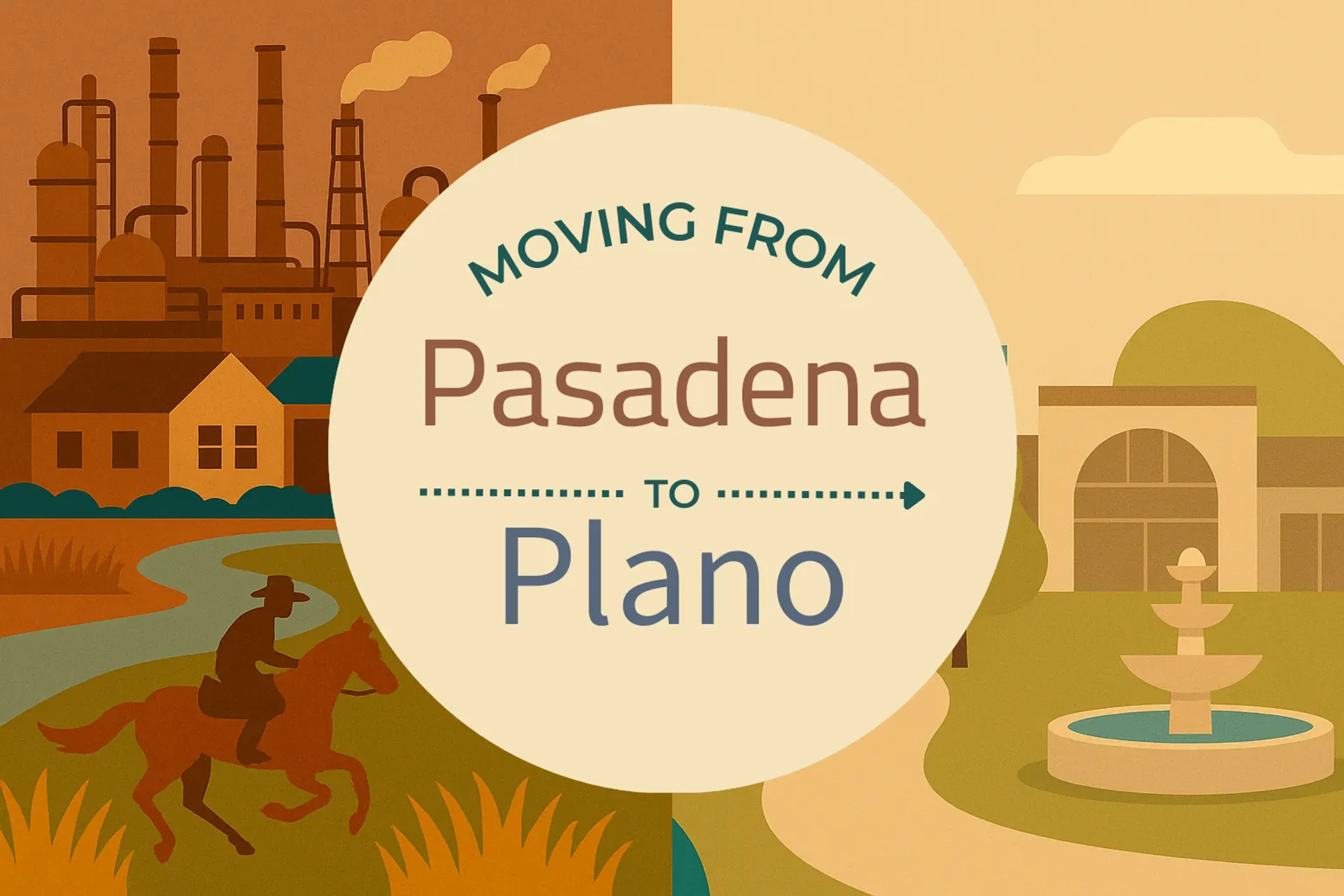 Side-by-side comparison of Pasadena to Plano moving companies