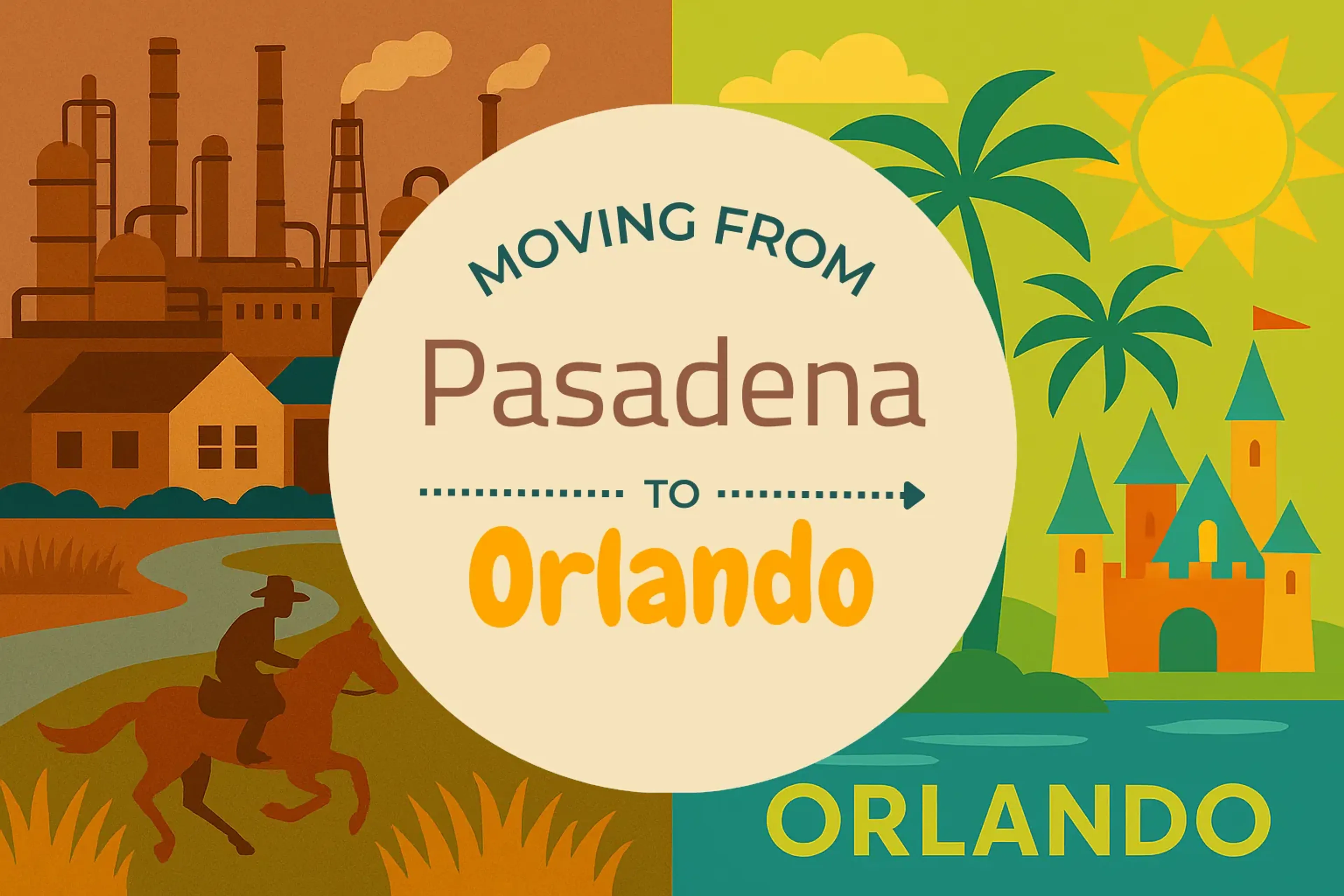 Side-by-side comparison of Pasadena to Orlando moving companies