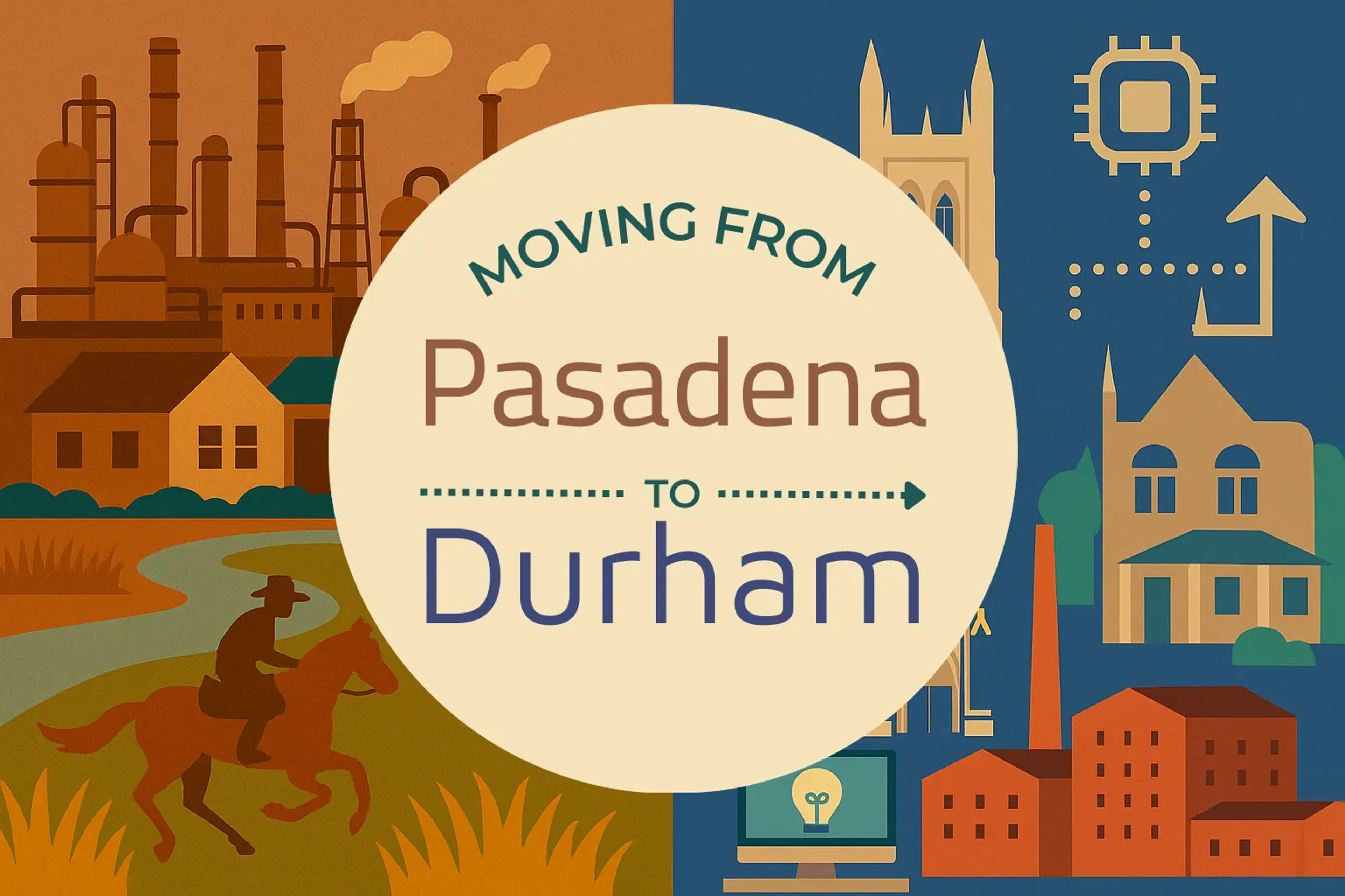 Side-by-side comparison of Pasadena to Durham moving companies