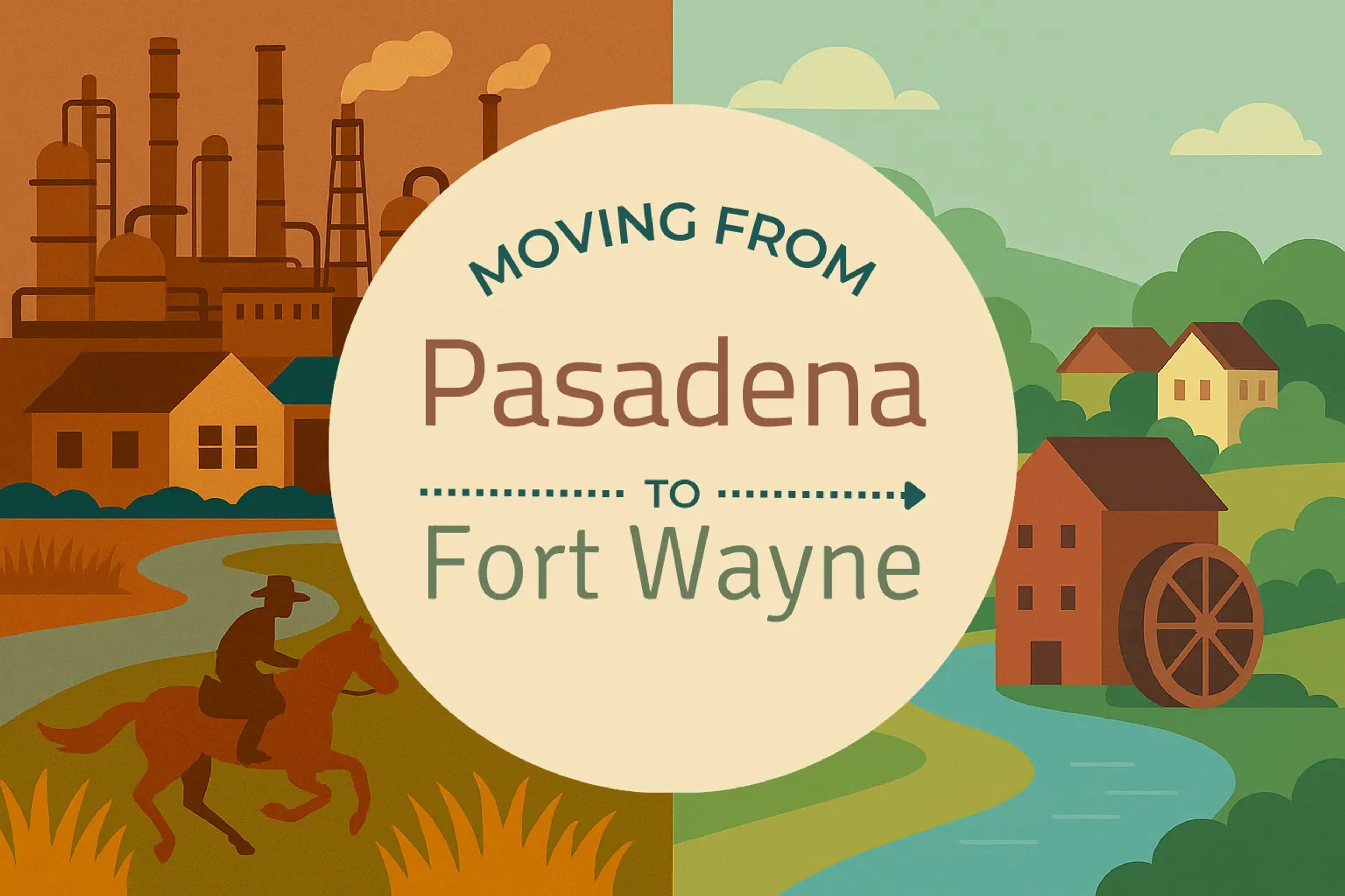 Side-by-side comparison of Pasadena to Fort Wayne moving companies