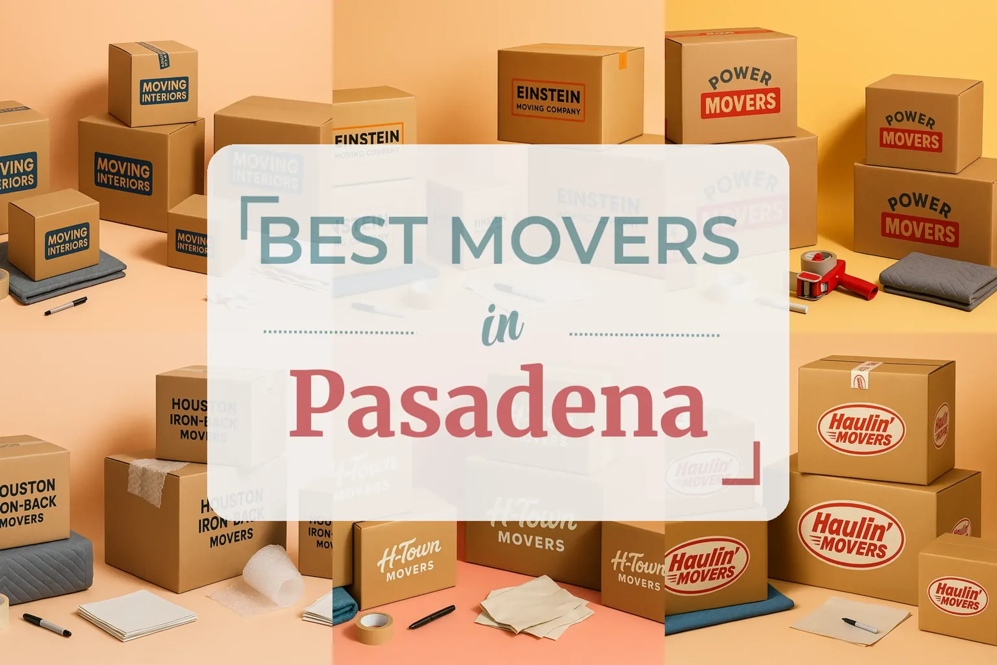 Side-by-side comparison of Pasadena moving companies
