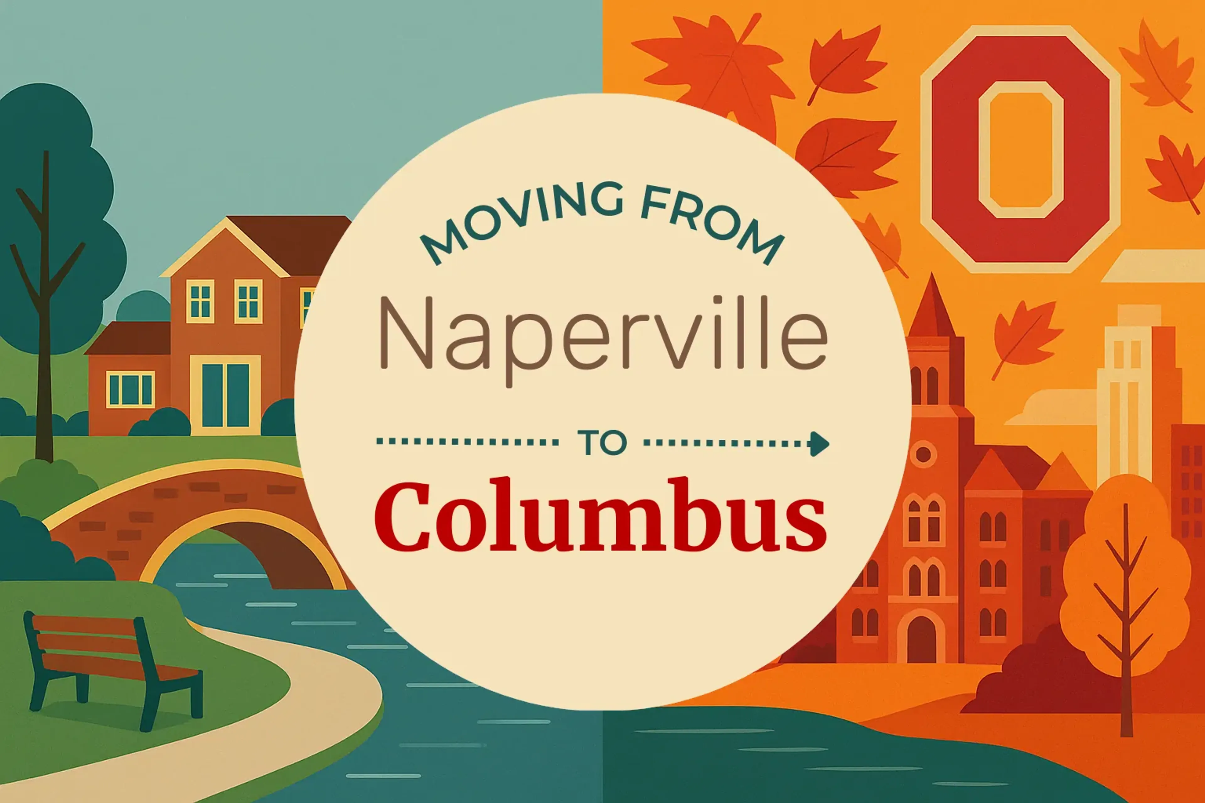 Side-by-side comparison of Naperville to Columbus moving companies