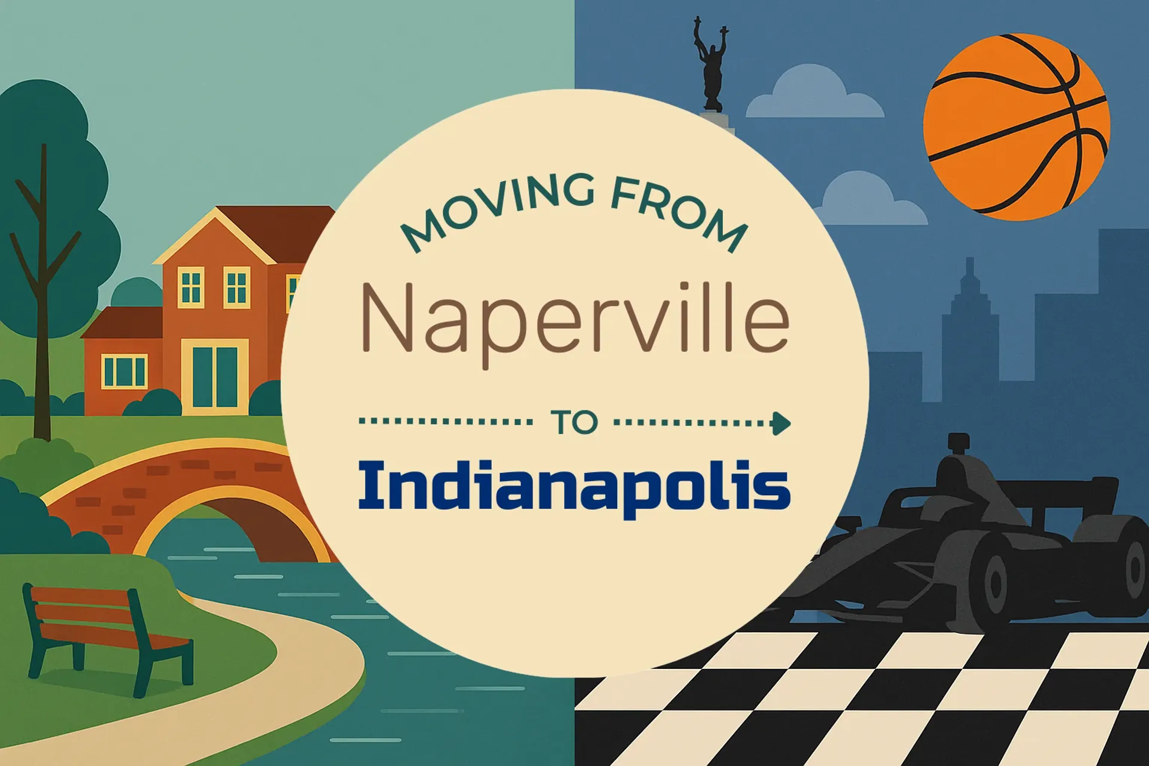 Side-by-side comparison of Naperville to Indianapolis moving companies