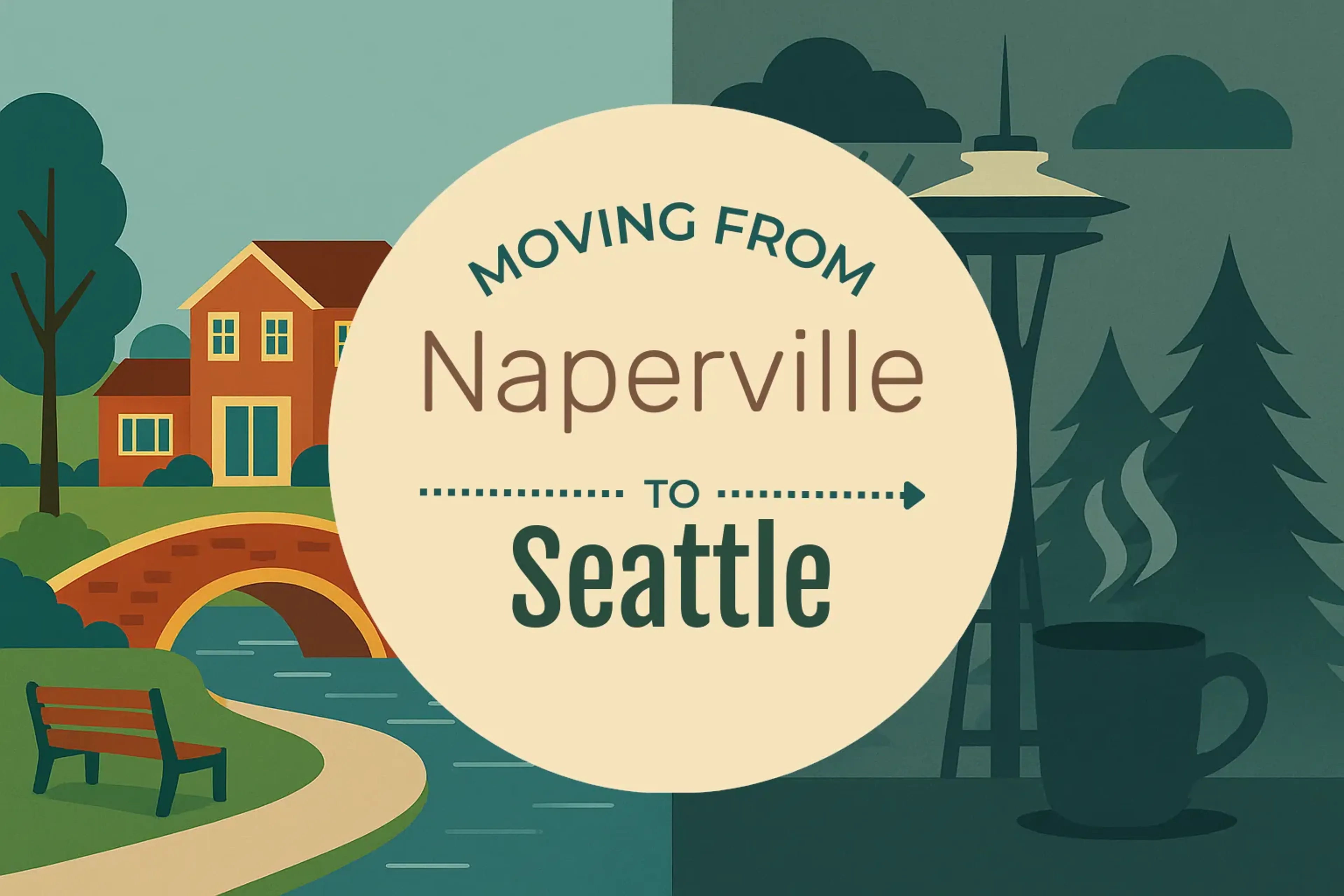 Side-by-side comparison of Naperville to Seattle moving companies